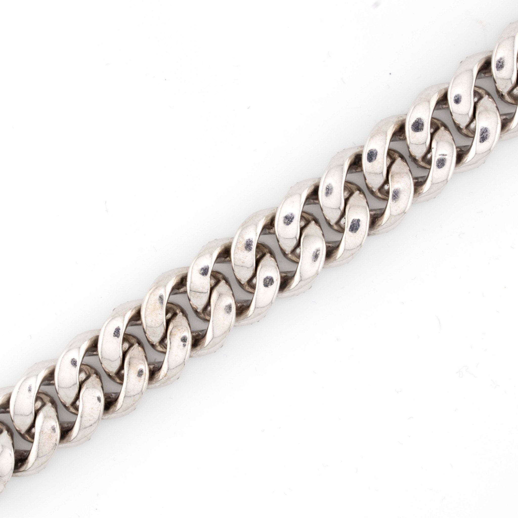 10k White Gold 3 Row Honeycomb Cuban 13.75CT Diamond Bracelet all Round Diamonds - Elite Jewelers - Offline Collection