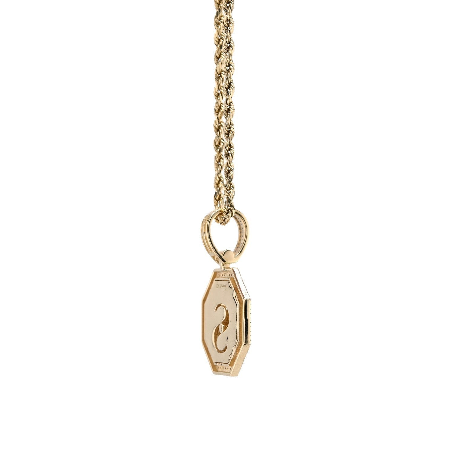 10k Yellow Gold 0.42CTW Natural Diamond $ Dollar Sign Pendant 4.5g Mens Charm - Elite Jewelers - Charms & Pendants