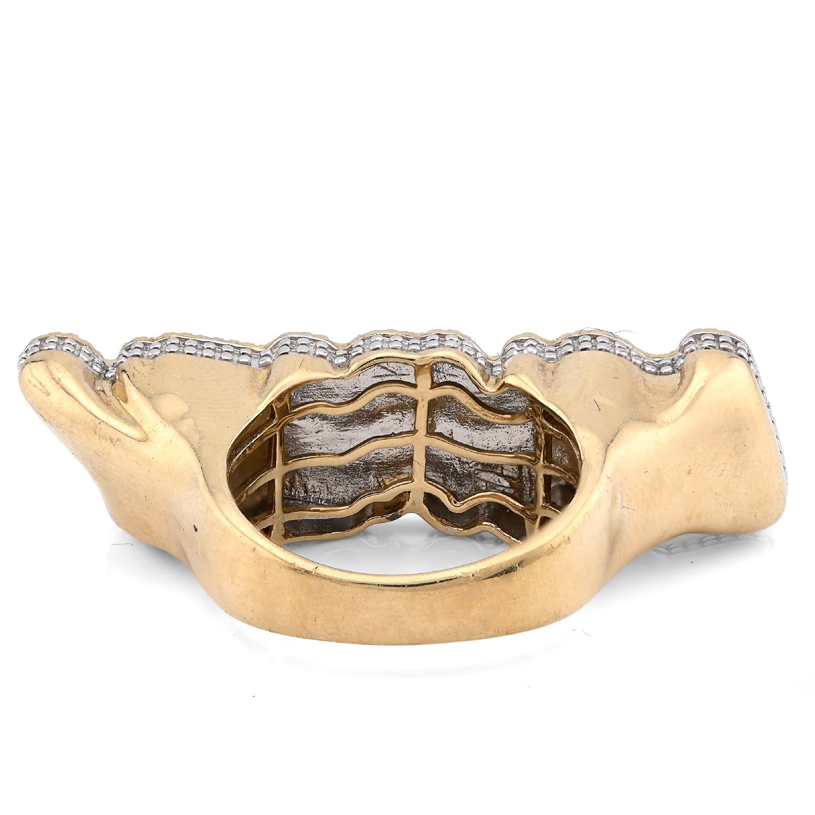 10K Yellow Gold 0.80CT Natural Diamond "LOYALTY" Men Custom Pinky Ring - Elite Jewelers - Rings