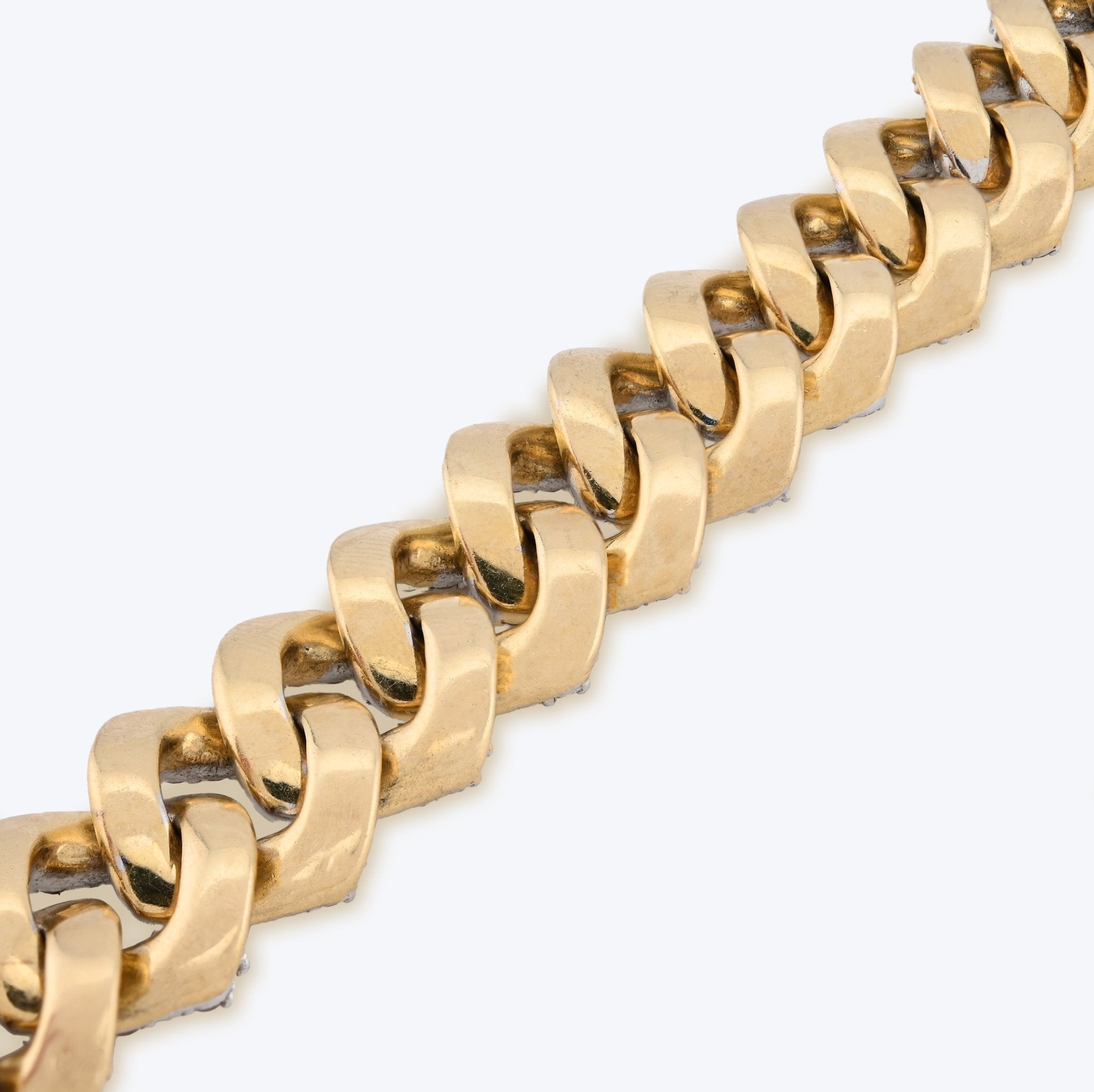 10K Yellow Gold 13CT Natural Diamond 14MM Cuban Link Bracelet 8" Men Women 56.4g - Elite Jewelers - Bracelets