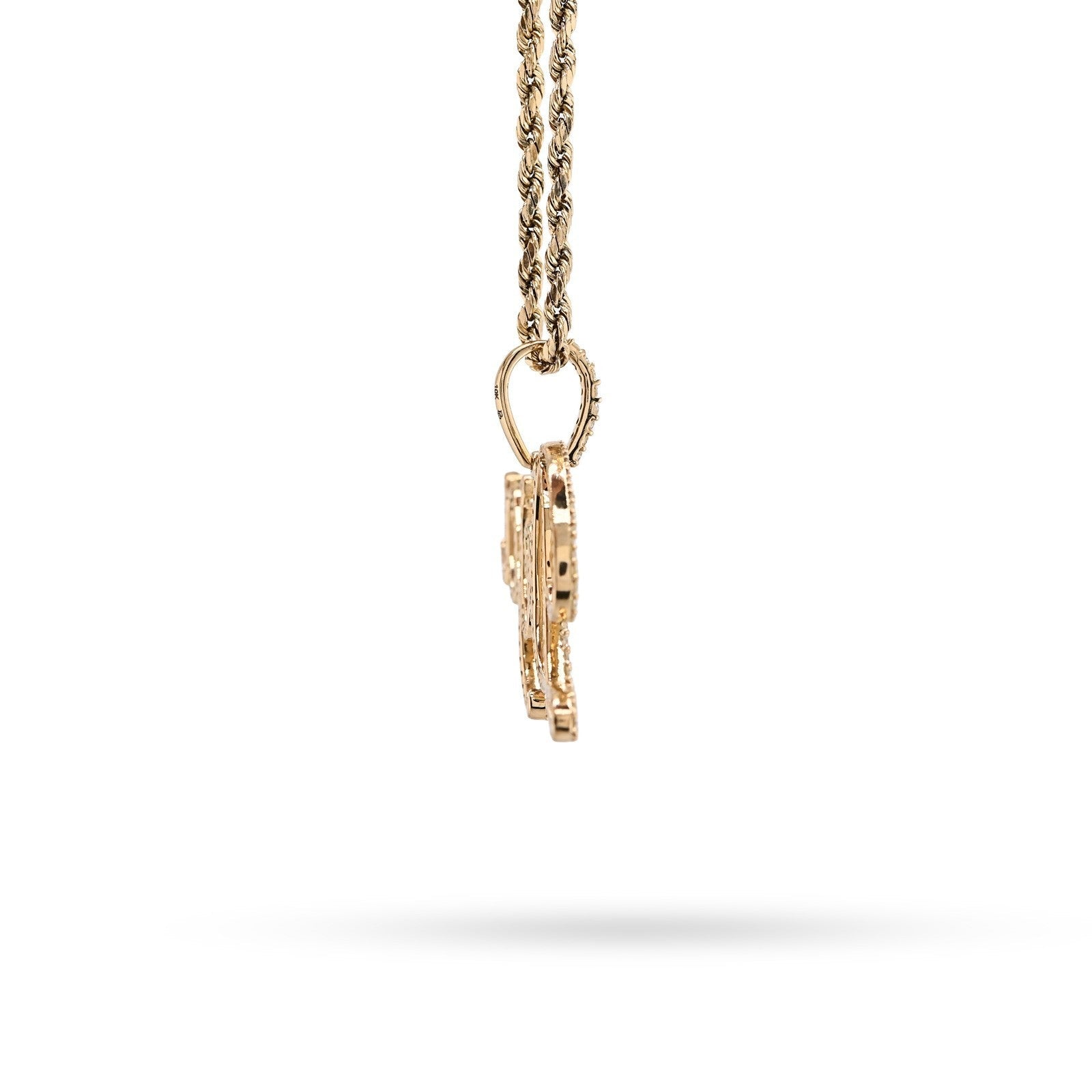 10k Yellow Gold 1CTW Natural Diamond "Deja" Name Letter Pendant 3g Custom Charm - Elite Jewelers - Charms & Pendants