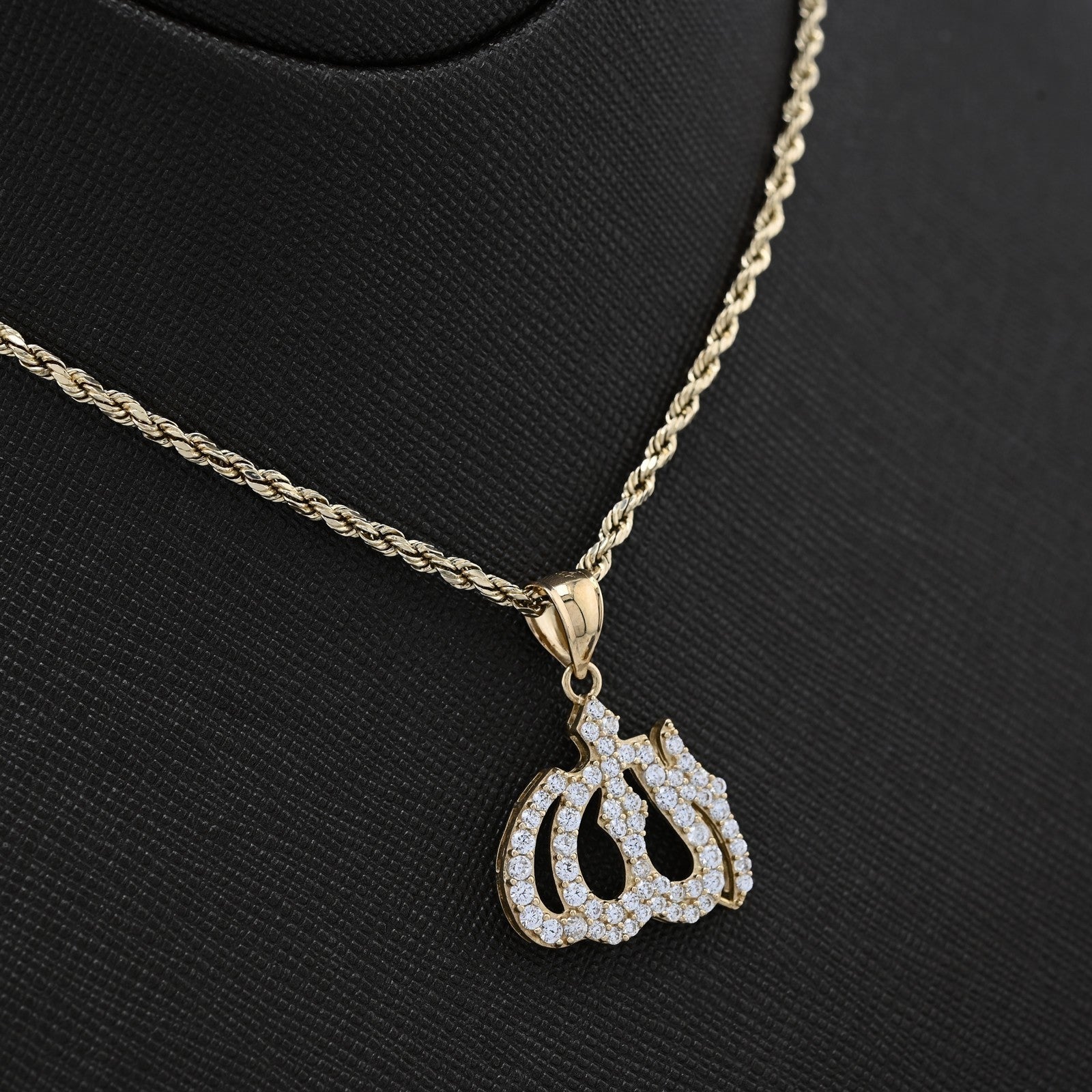 10k Yellow Gold "Allah" Pendant 2.6g Religious Charm For Mens Womens - Elite Jewelers - Charms & Pendants
