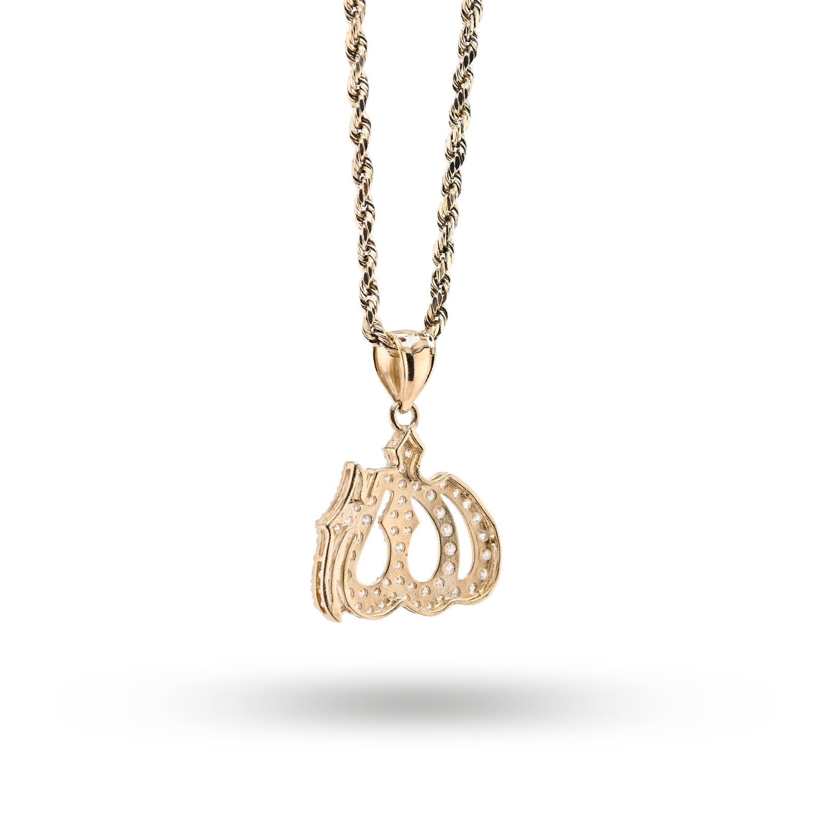 10k Yellow Gold "Allah" Pendant 2.6g Religious Charm For Mens Womens - Elite Jewelers - Charms & Pendants