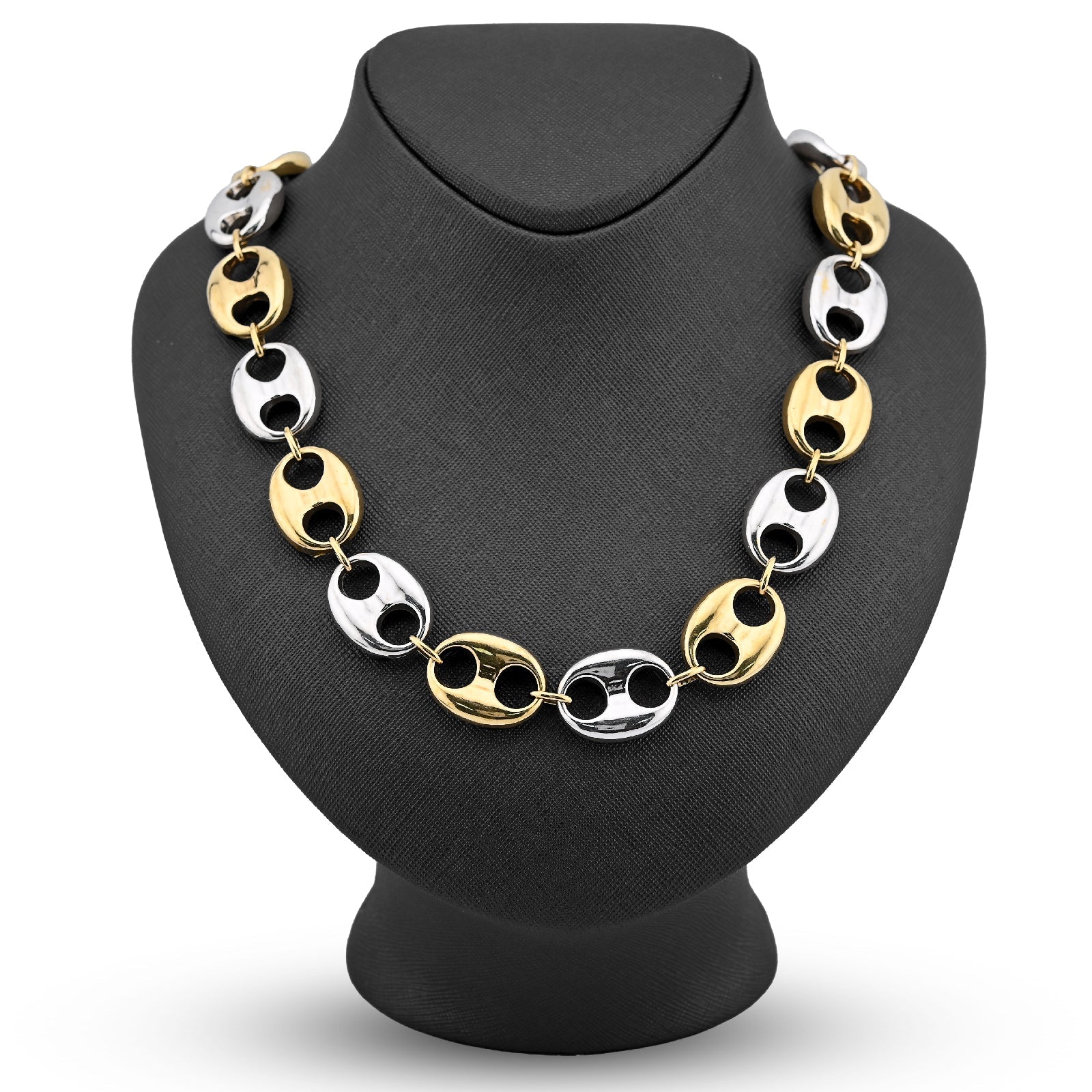 10K Yellow Gold Byzantine link 8MM Chain Men Women 24" Necklace 55.2g - Elite Jewelers - Necklaces