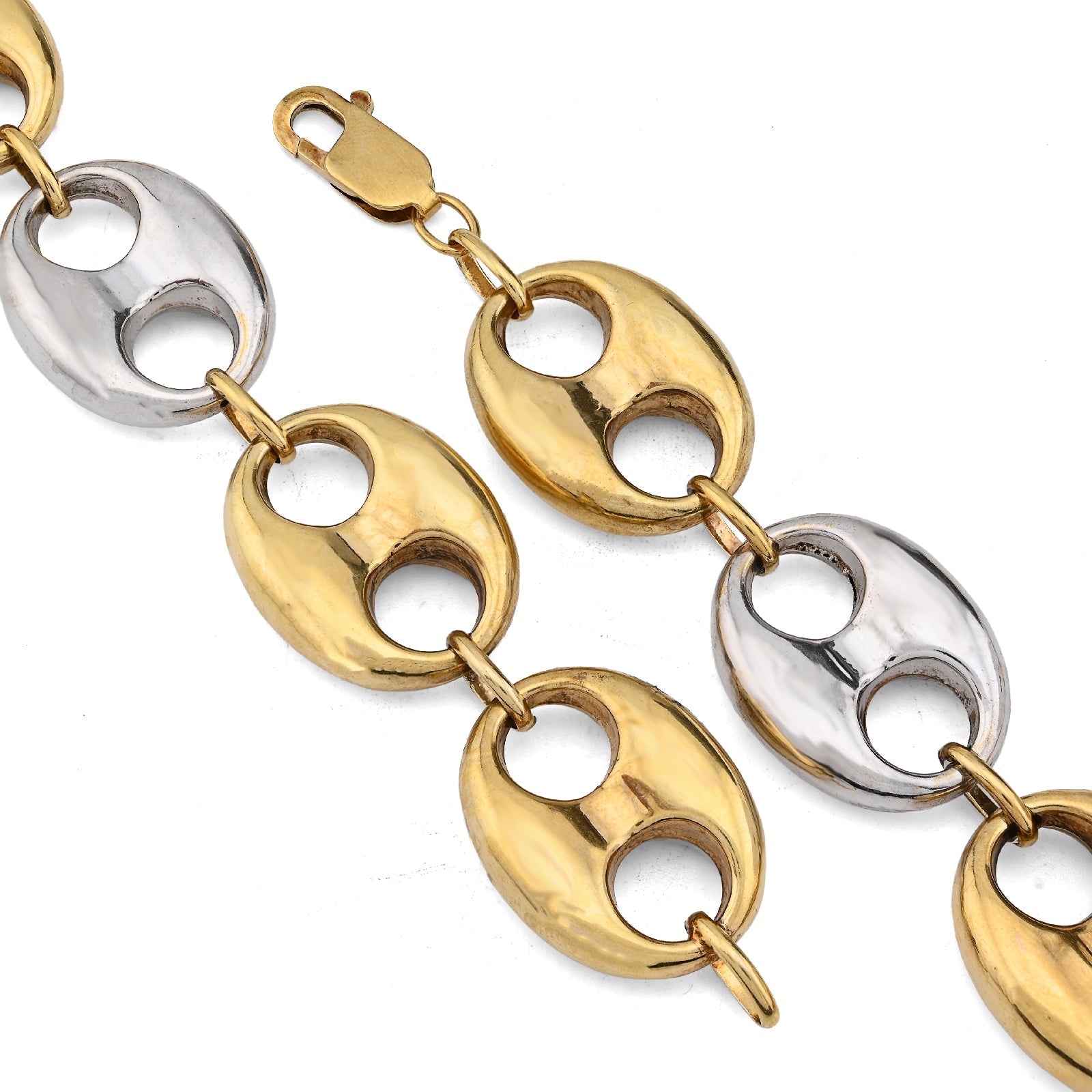 10K Yellow Gold Byzantine link 8MM Chain Men Women 24" Necklace 55.2g - Elite Jewelers - Necklaces