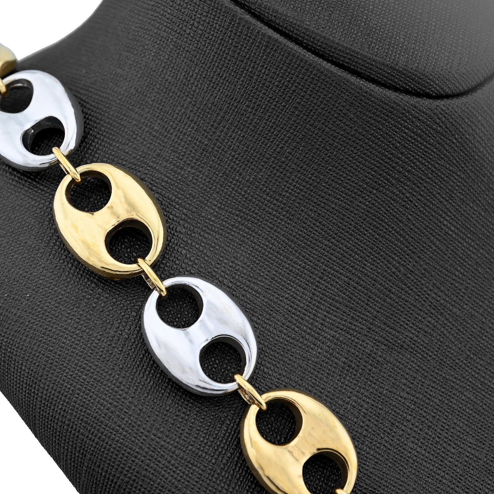 10K Yellow Gold Byzantine link 8MM Chain Men Women 24" Necklace 55.2g - Elite Jewelers - Necklaces