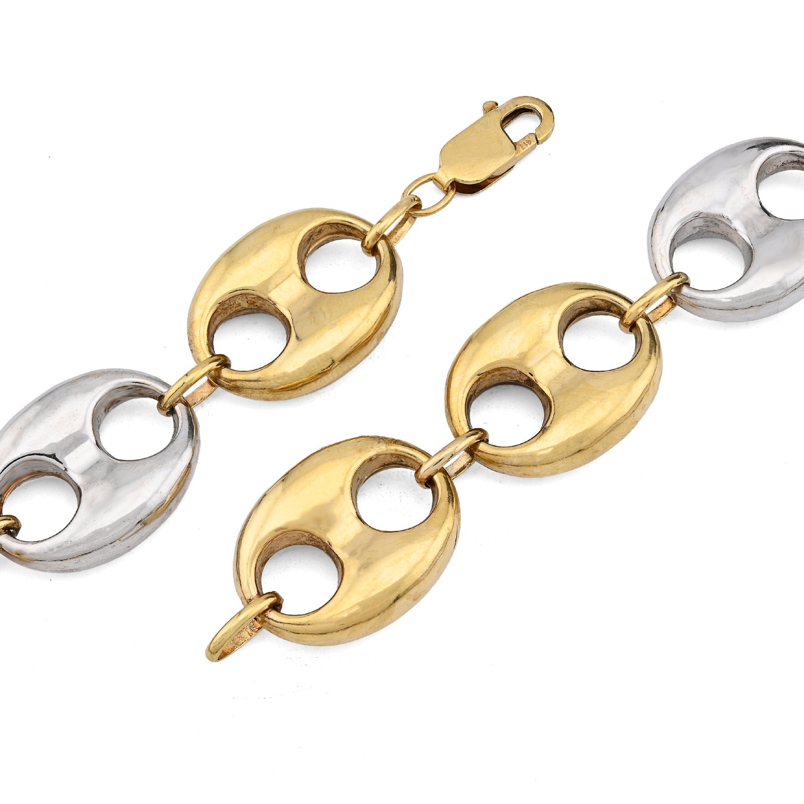 10K Yellow Gold Byzantine link 8MM Chain Men Women 24" Necklace 55.2g - Elite Jewelers - Necklaces