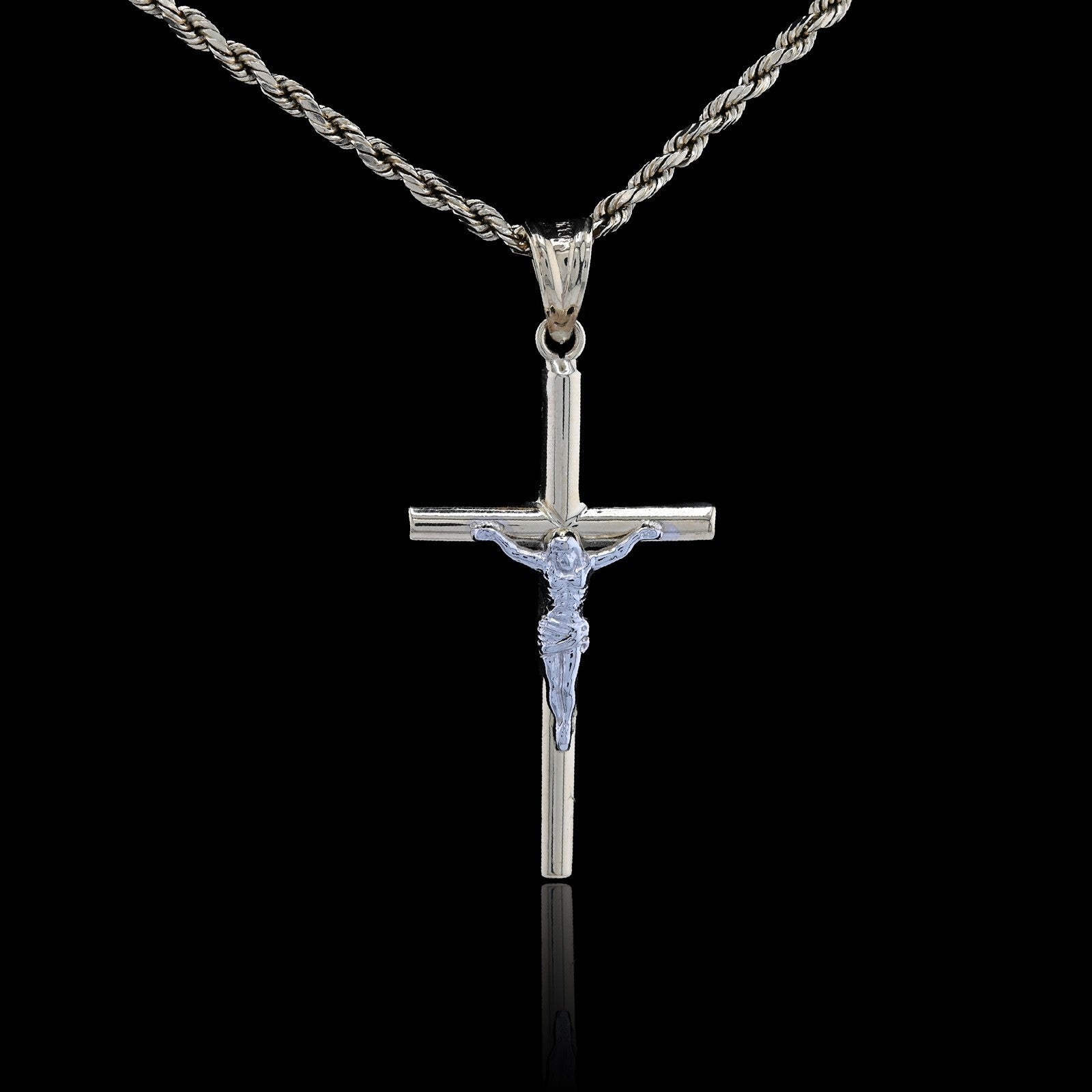 10k Yellow Gold Crucifix Cross Pendant 1.4g Religious Mens Charm - Elite Jewelers - Charms & Pendants