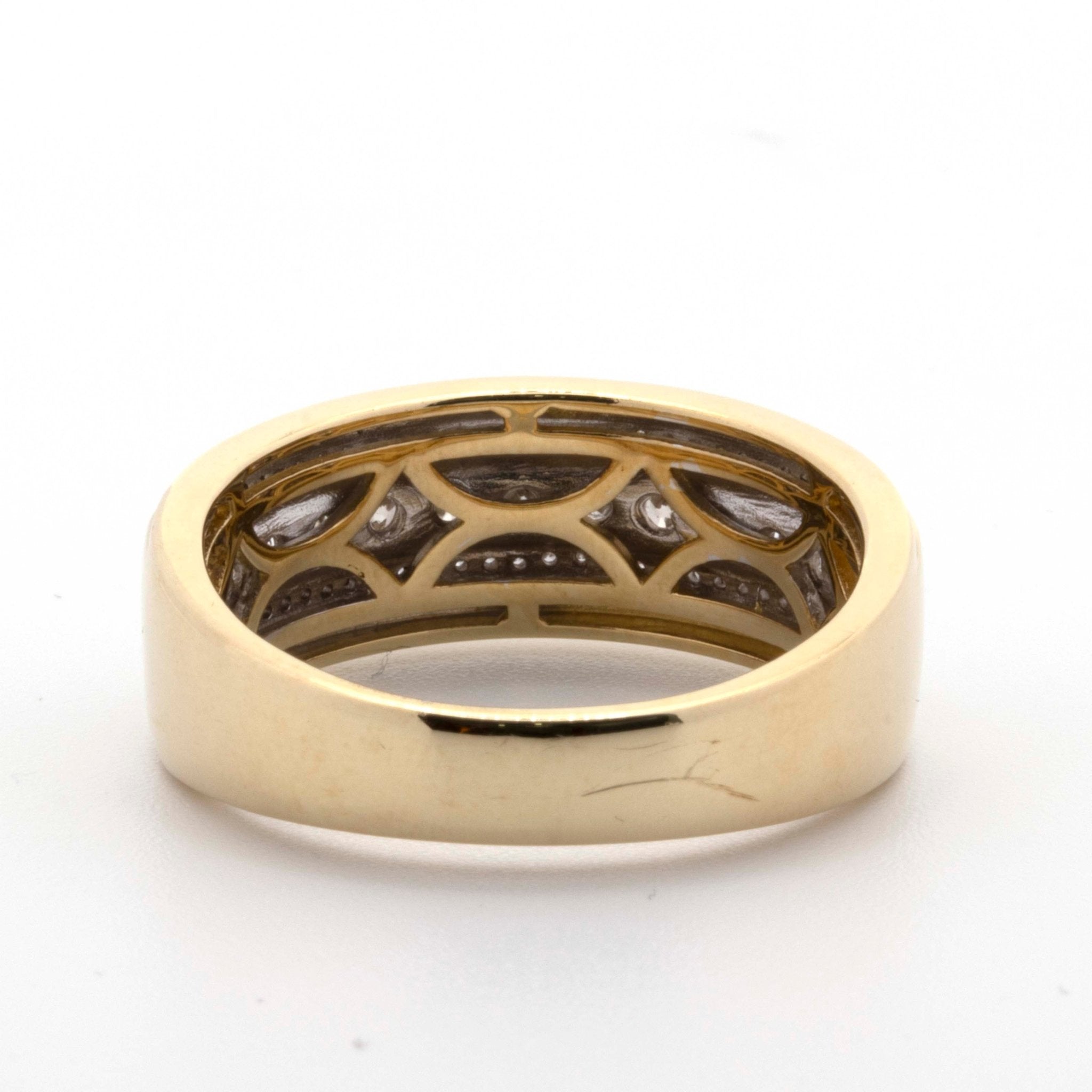 10K Yellow Gold Diamond Band - Elite Jewelers - Rings