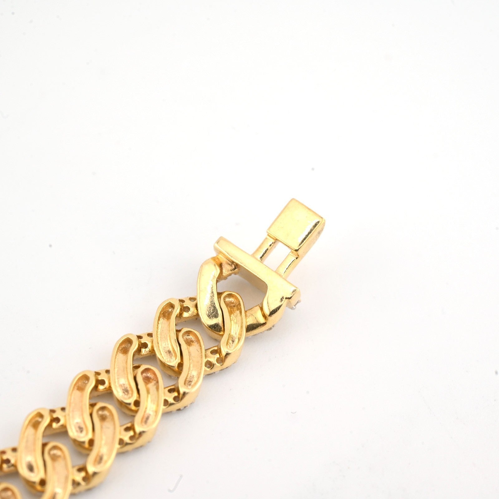 10k Yellow Gold Men 3.7CTW Natural Diamond Cuban Bracelet 16.4g 8 Inch Armlet - Elite Jewelers - Bracelets