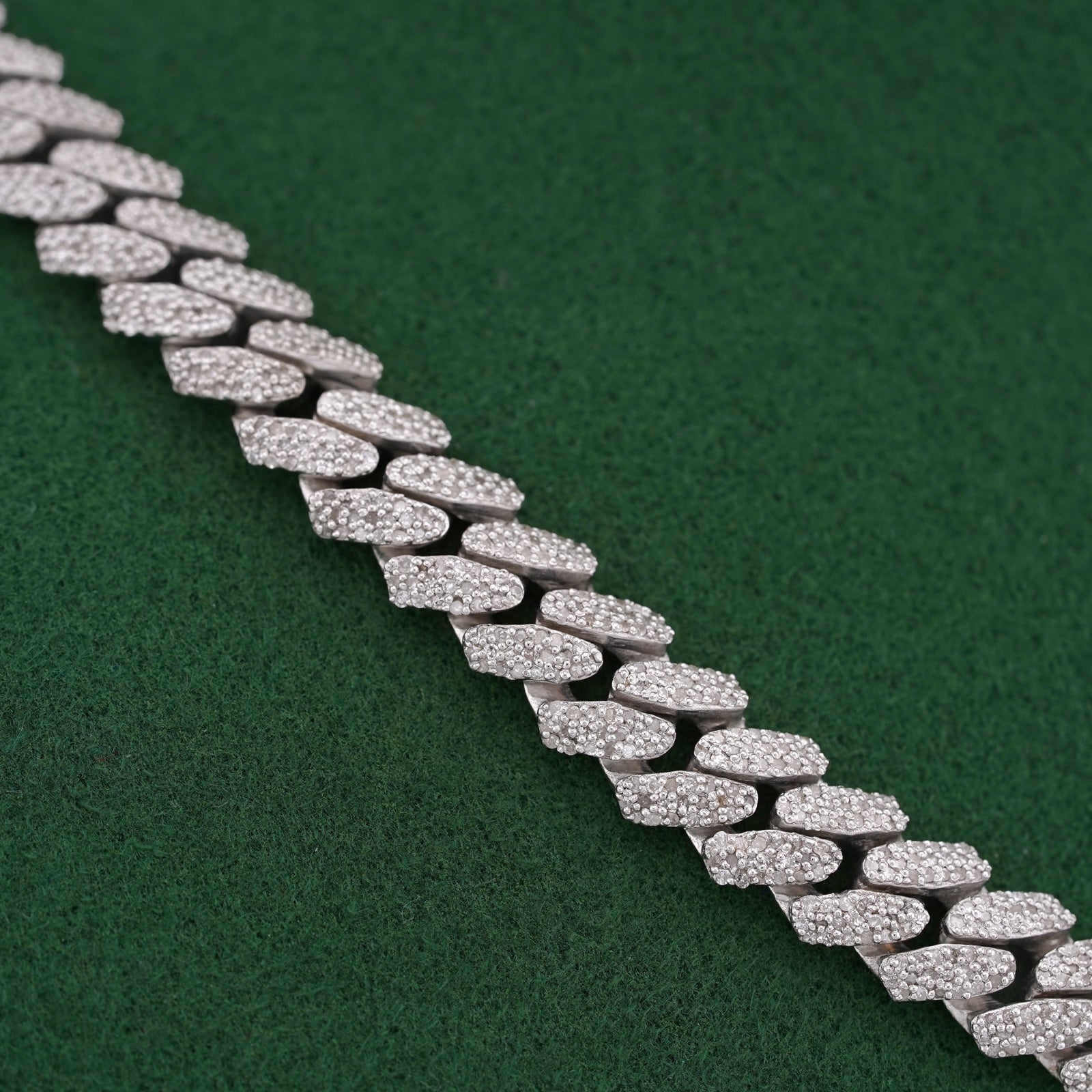 10K Yellow Gold Natural Diamond Round/Baguette Centre Row 22CT Tennis Chain 20" Men Necklace - Elite Jewelers-Necklaces