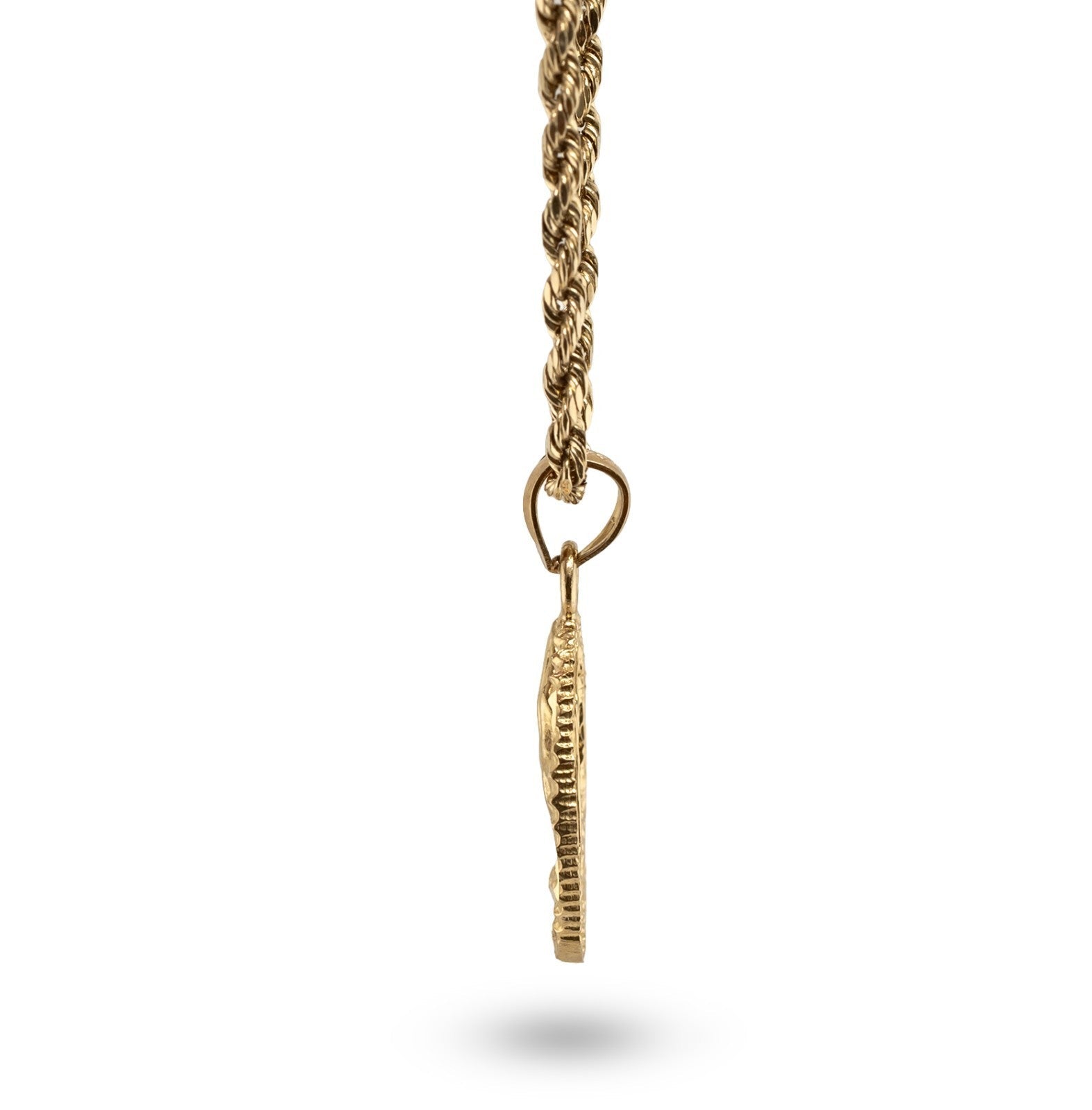 10k Yellow Gold Unisex Adults Praying Hands Pendant Religious 1.9g Charm - Elite Jewelers - Charms & Pendants