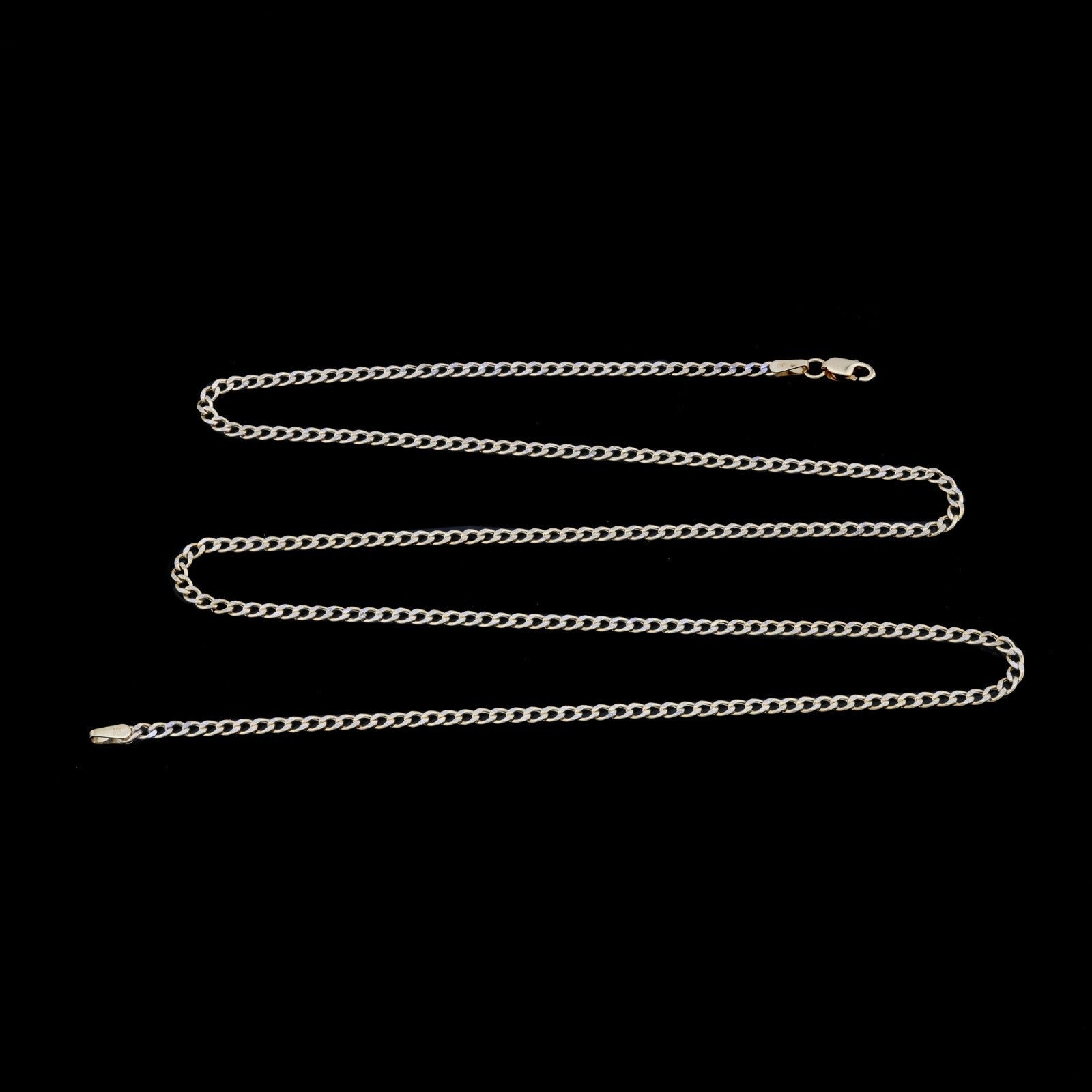 10kt Yellow Gold 2.5mm Curb Cuban Chain Men Women Necklace 20" Diamond Cuts 2.6g - Elite Jewelers - Necklaces & Chains