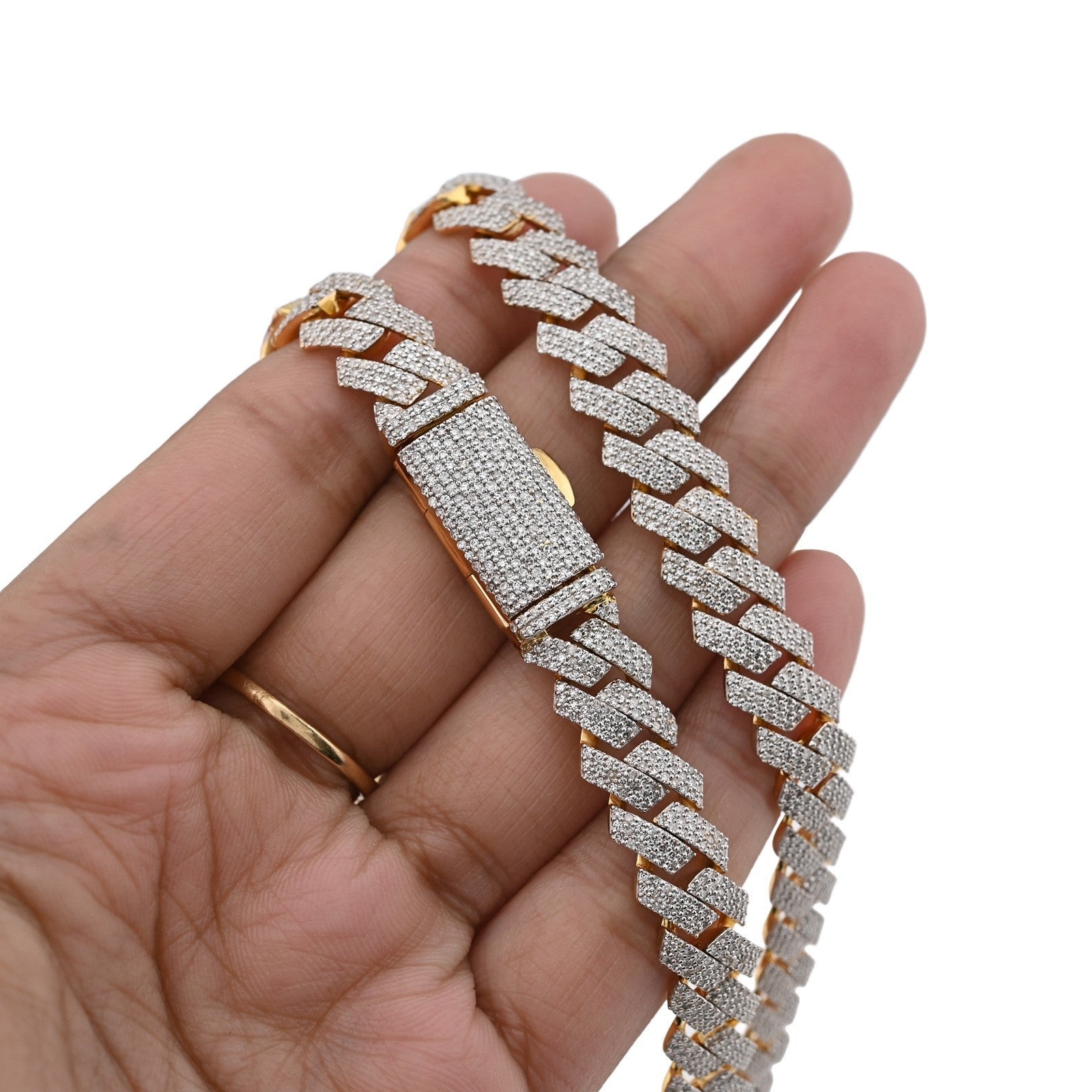 10MM 10k Yellow Gold 24In 10CTW Natural Diamond Cuban Chain Mens 86.1g Necklace - Elite Jewelers - Necklaces & Chains