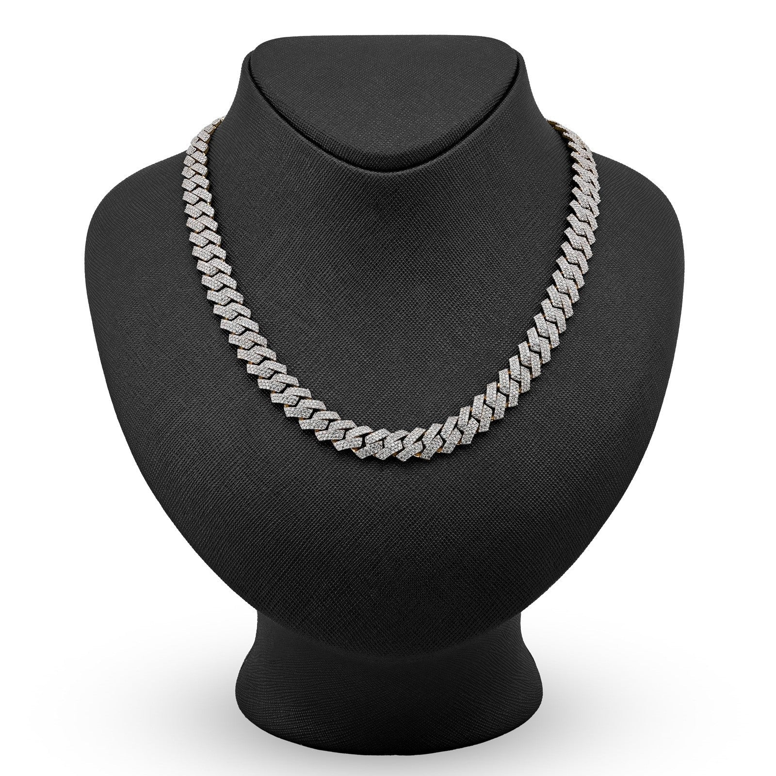 10MM 10k Yellow Gold 24In 10CTW Natural Diamond Cuban Chain Mens 86.1g Necklace - Elite Jewelers - Necklaces & Chains