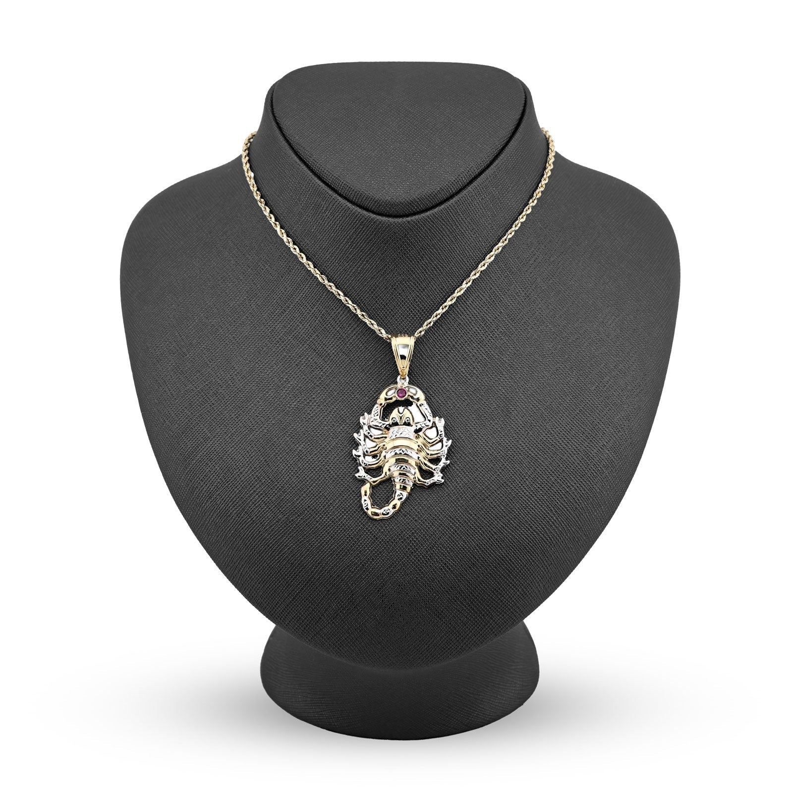 1/10th 10k Gold Bonded 925 2 - Tone Scorpio Zodiac Pendant 4.9gm Animal Mens Charm - Elite Jewelers - Charms & Pendants