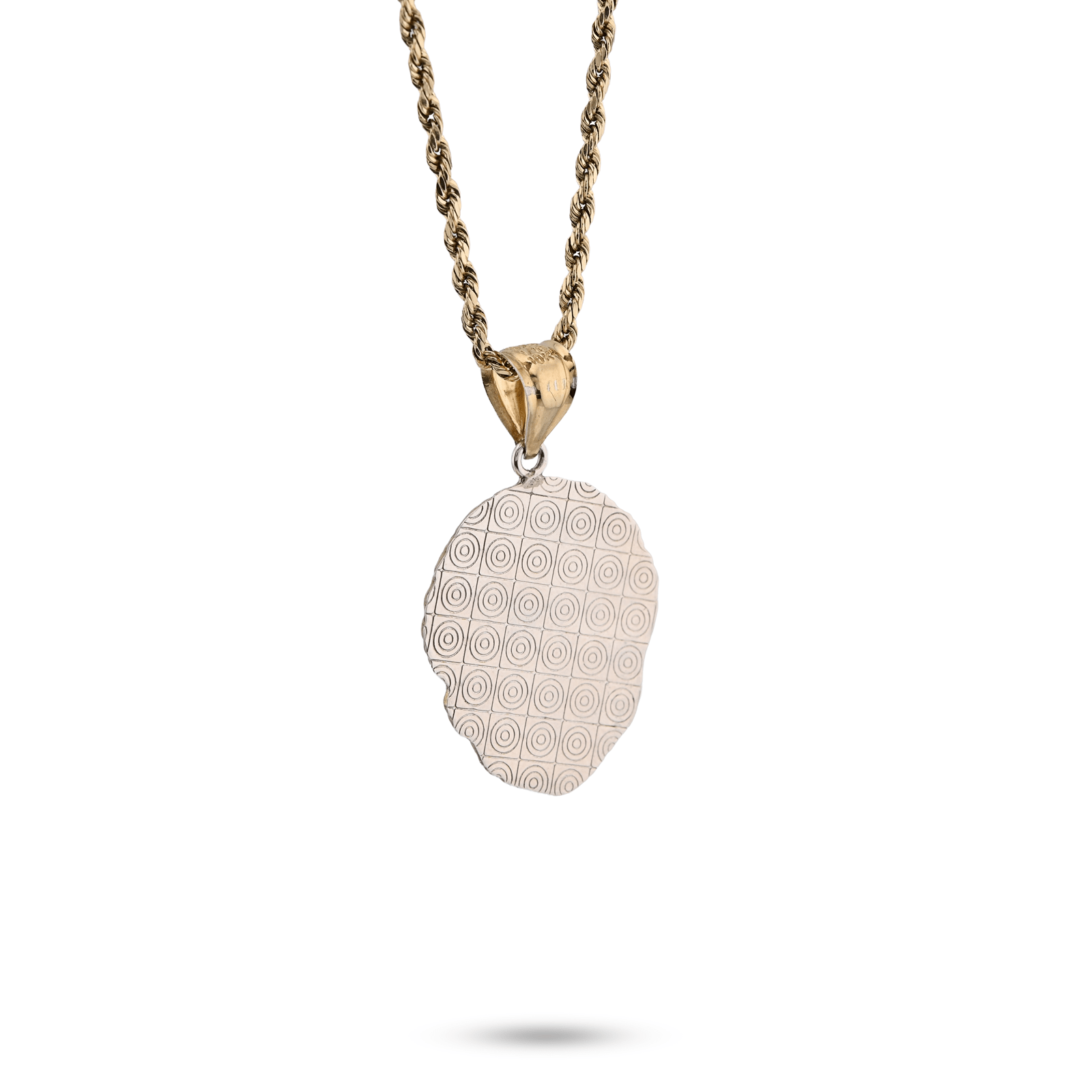 1/10th 10k Gold Bonded 925 Diamond Cut 3D Two Tone Lion Head Pendant 2.3g Charm - Elite Jewelers - Charms & Pendants