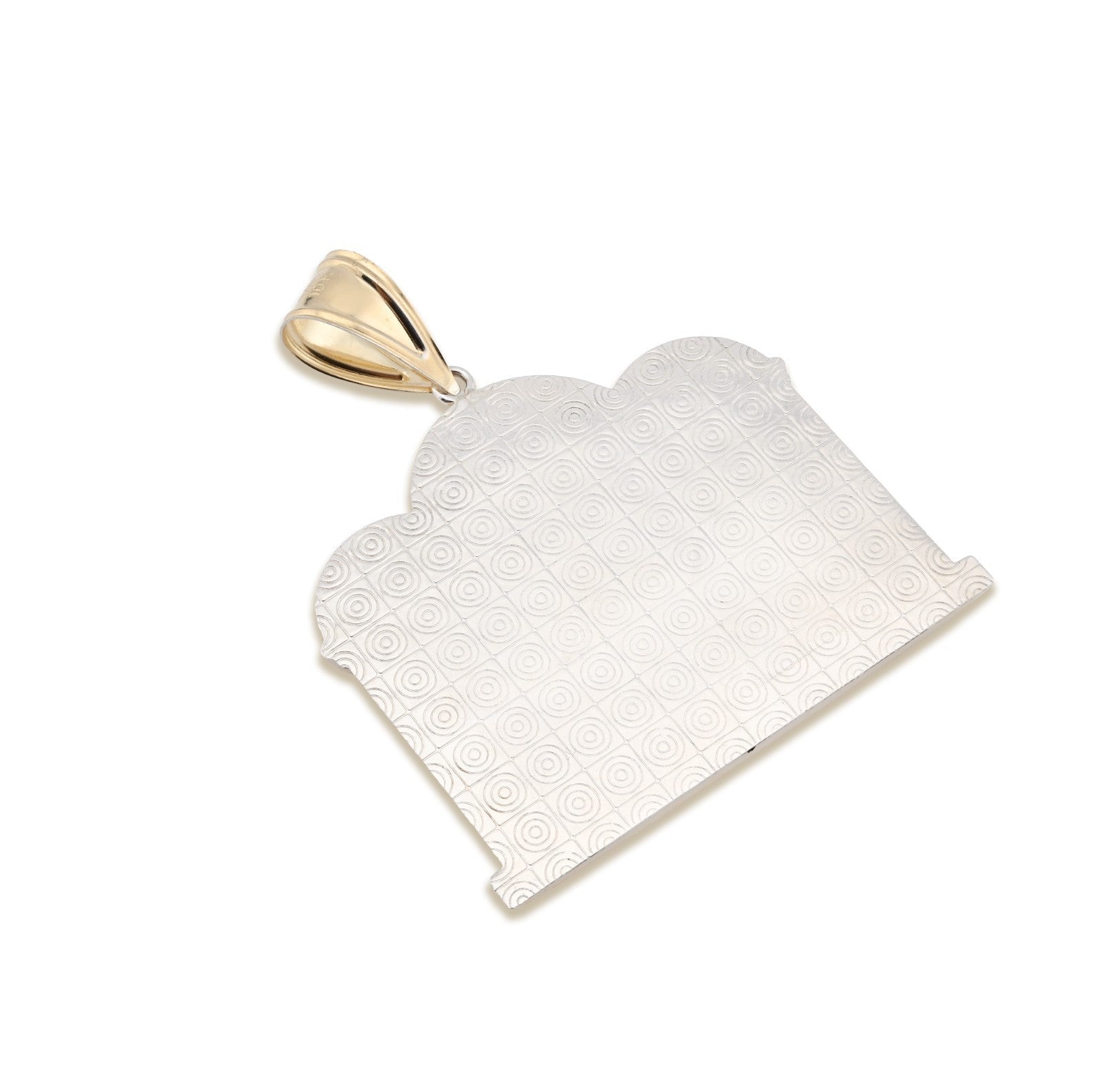 1/10th 10k Gold Bonded 925 Diamond Cut Last Supper 2 Tone Pendant 8.2g Men Charm - Elite Jewelers - Charms & Pendants