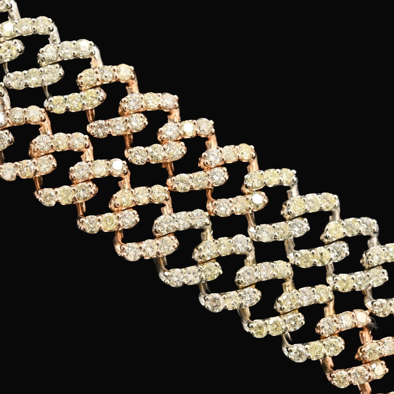 13MM 10k Yellow & Rose Gold 20 Inches 16CTW Natural Diamond Cuban Chain 83gms - Elite Jewelers - Necklaces & Chains