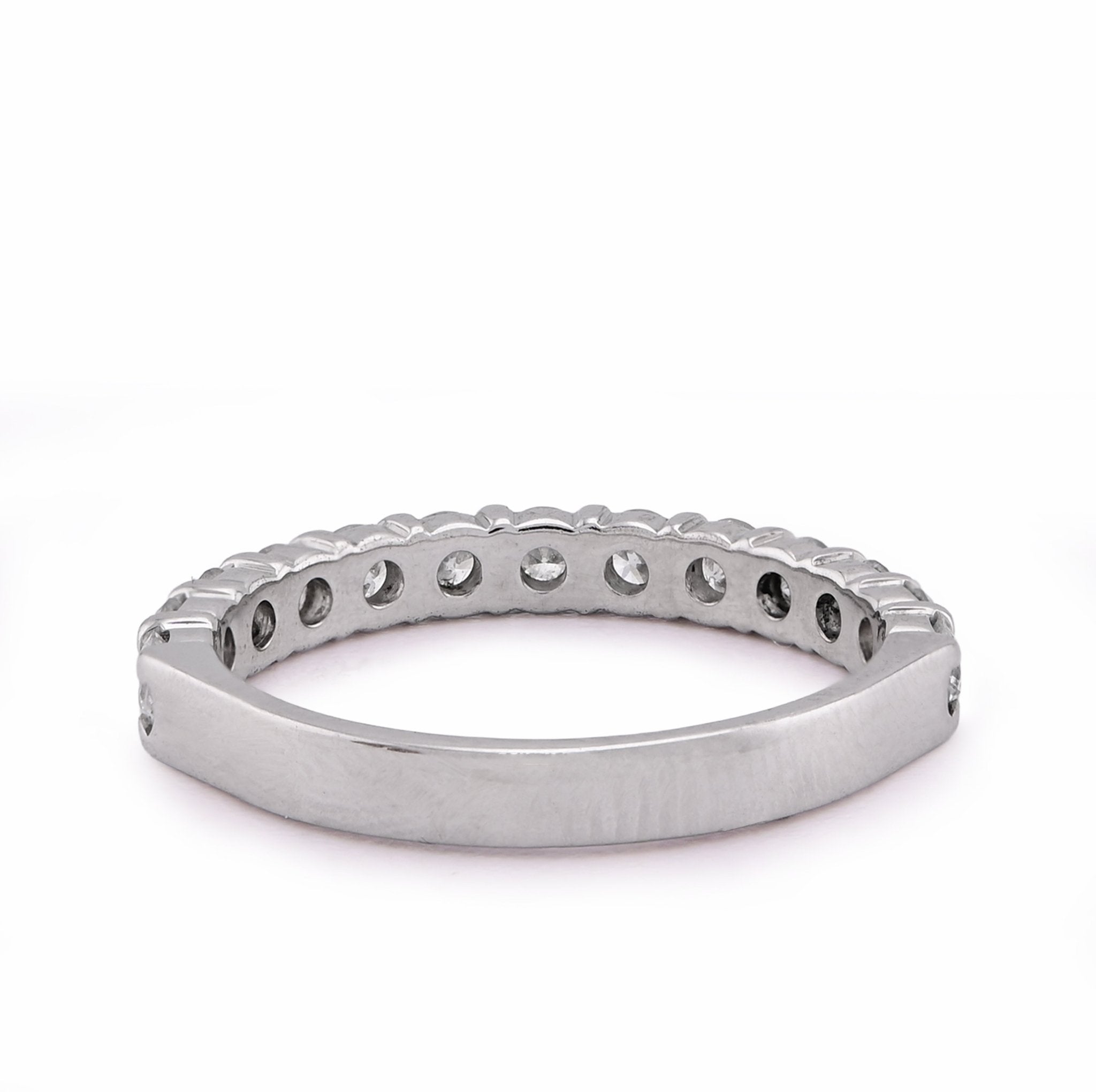 14K White Gold 1.5CT Round Diamond Lab Women Band - Elite Jewelers - Rings