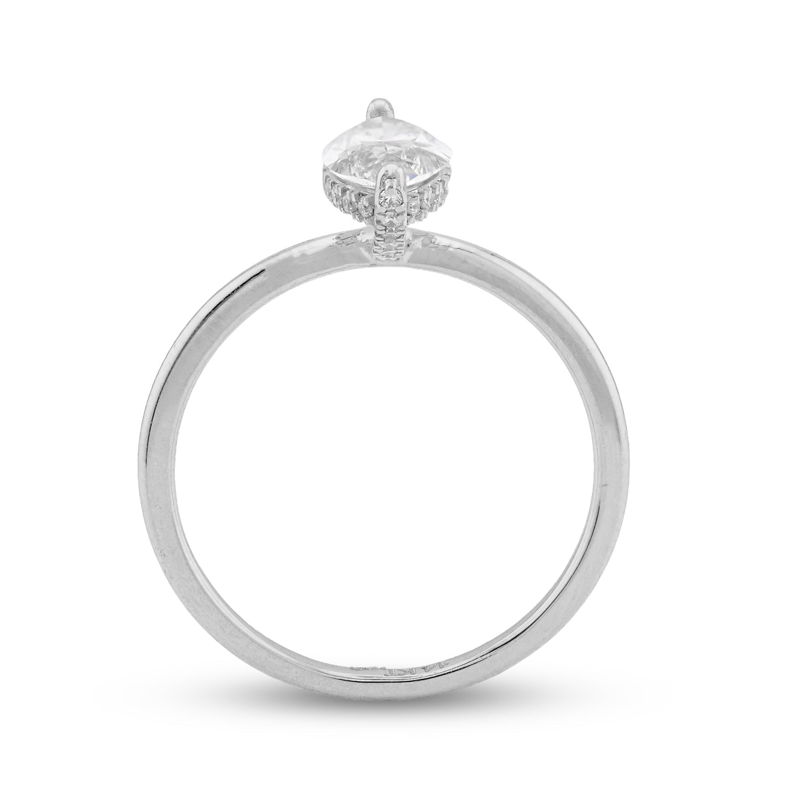14K White Gold 1CT Marquise Solitaire Lab Diamond Women Wedding Ring - Elite Jewelers - Rings