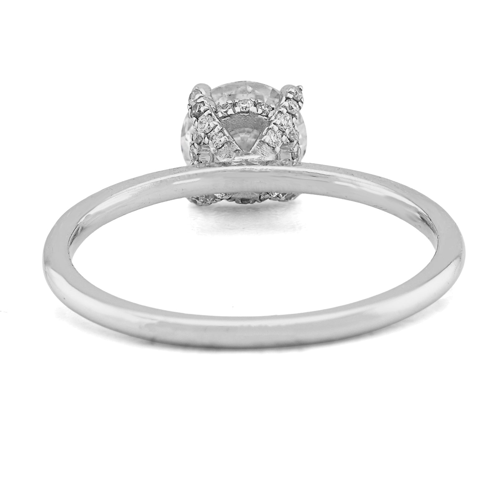 14K White Gold 1CT Round Solitaire Lab Diamond Women Wedding Ring - Elite Jewelers - Rings