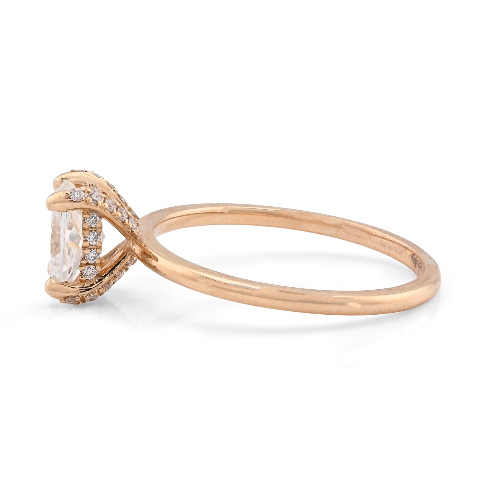 14K Yellow Gold 1CT Cushion Cut Solitaire Lab Diamond Women Wedding Ring - Elite Jewelers - Rings