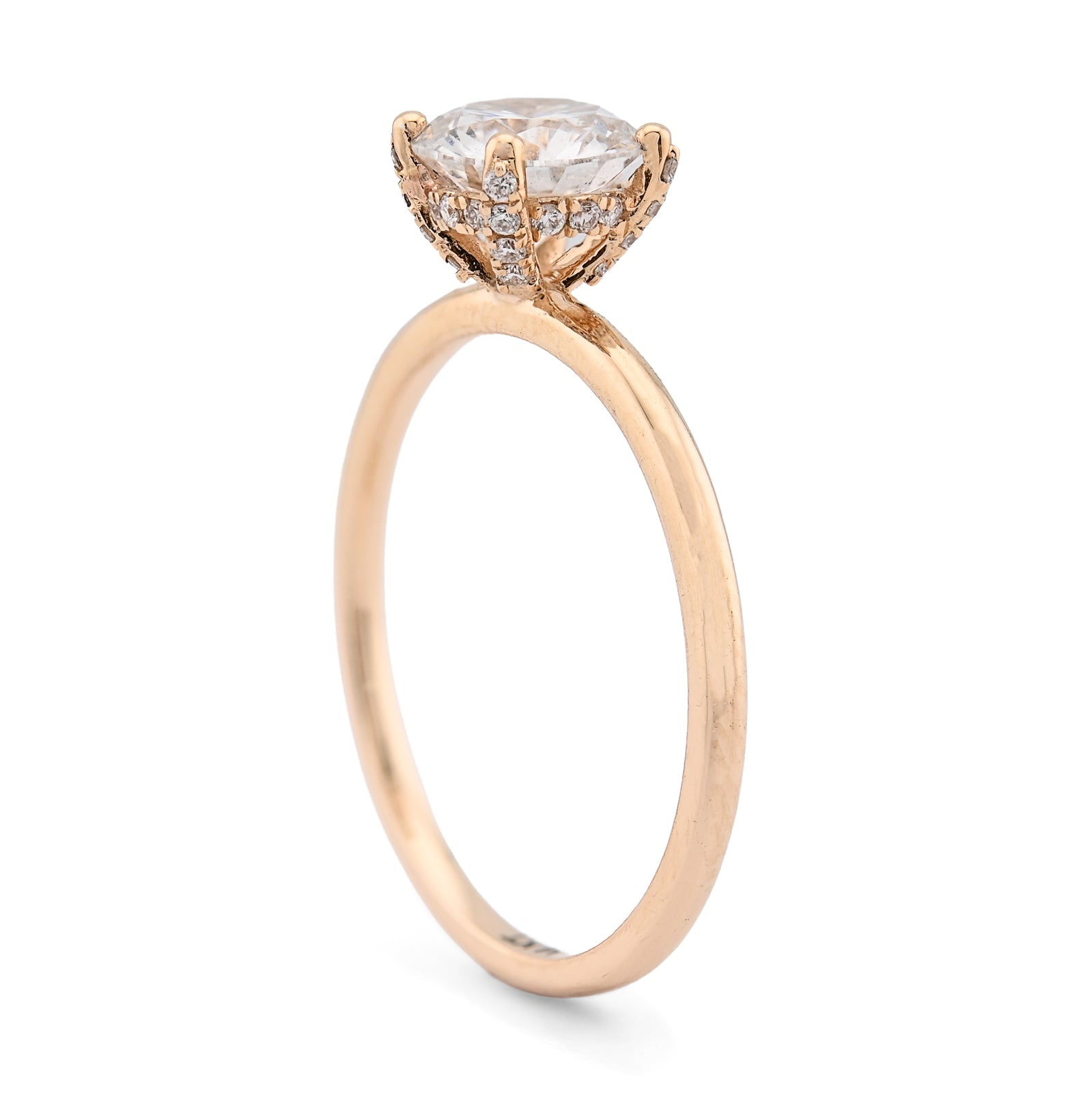 14K Yellow Gold 1CT Round Solitaire Lab Diamond Women Wedding Ring - Elite Jewelers - Rings