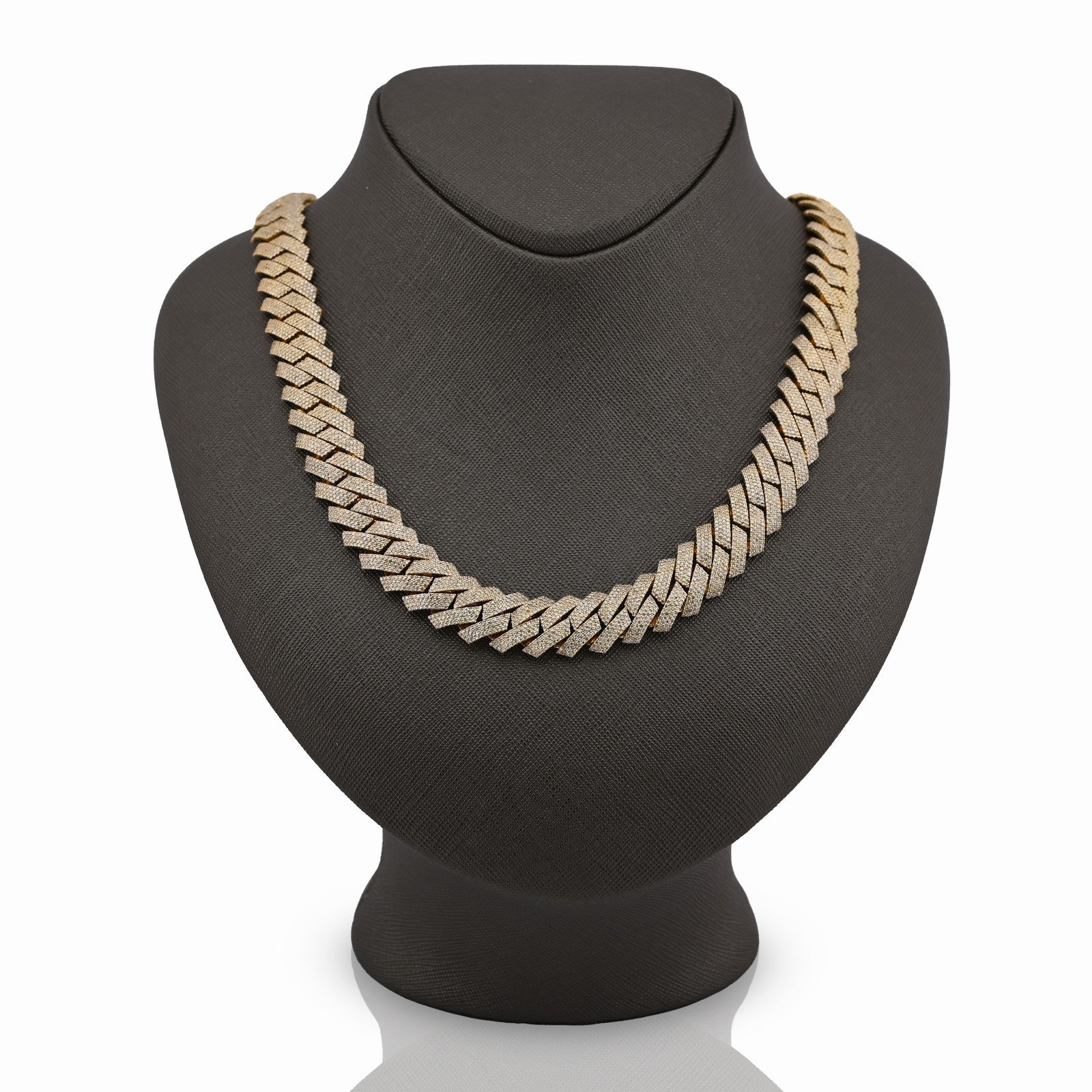 14MM 10k Yellow Gold CTW Natural Diamond Cuban Link Chain 169.6g 22Inch Necklace - Elite Jewelers - Necklaces