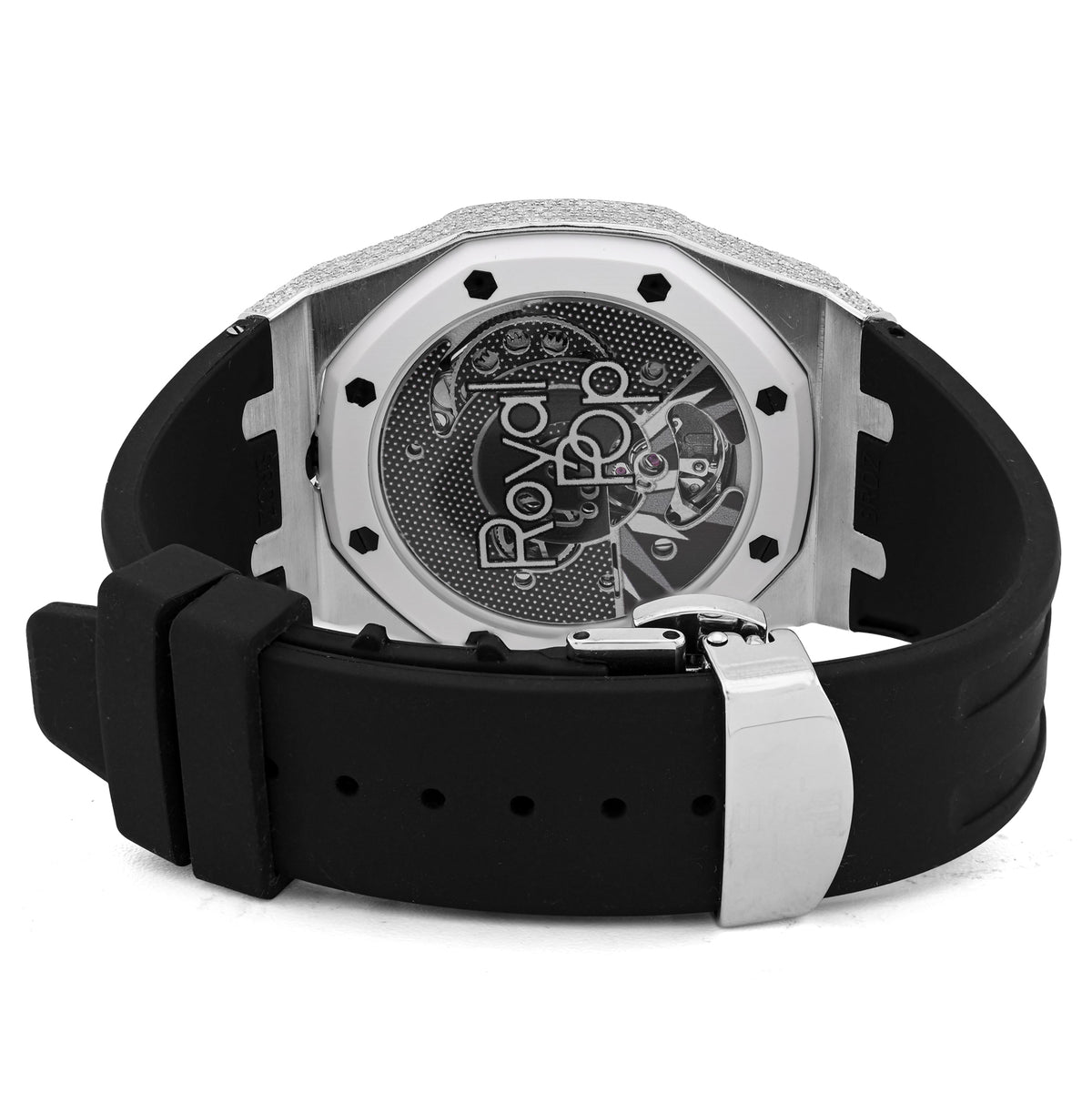 AP x Swatch Royal Pop Natural Diamond Band Black/White Watch Ocho Negro