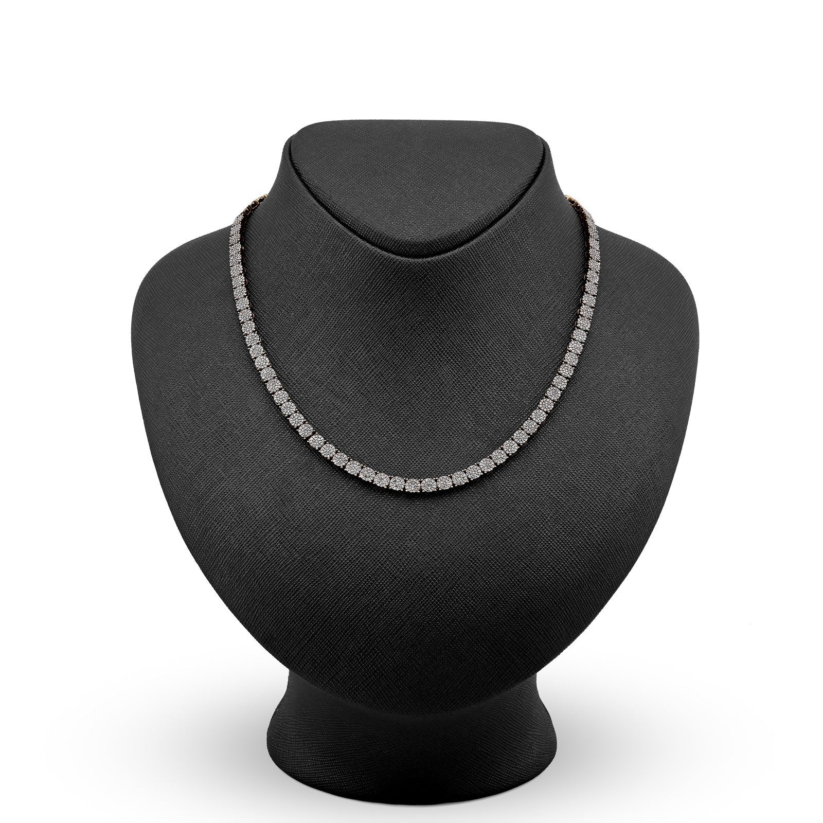 4.5MM 10k Yellow Gold 5 CTW Natural Diamond Tennis Chain 20 Inch 21.9gm Necklace - Elite Jewelers - Necklaces & Chains