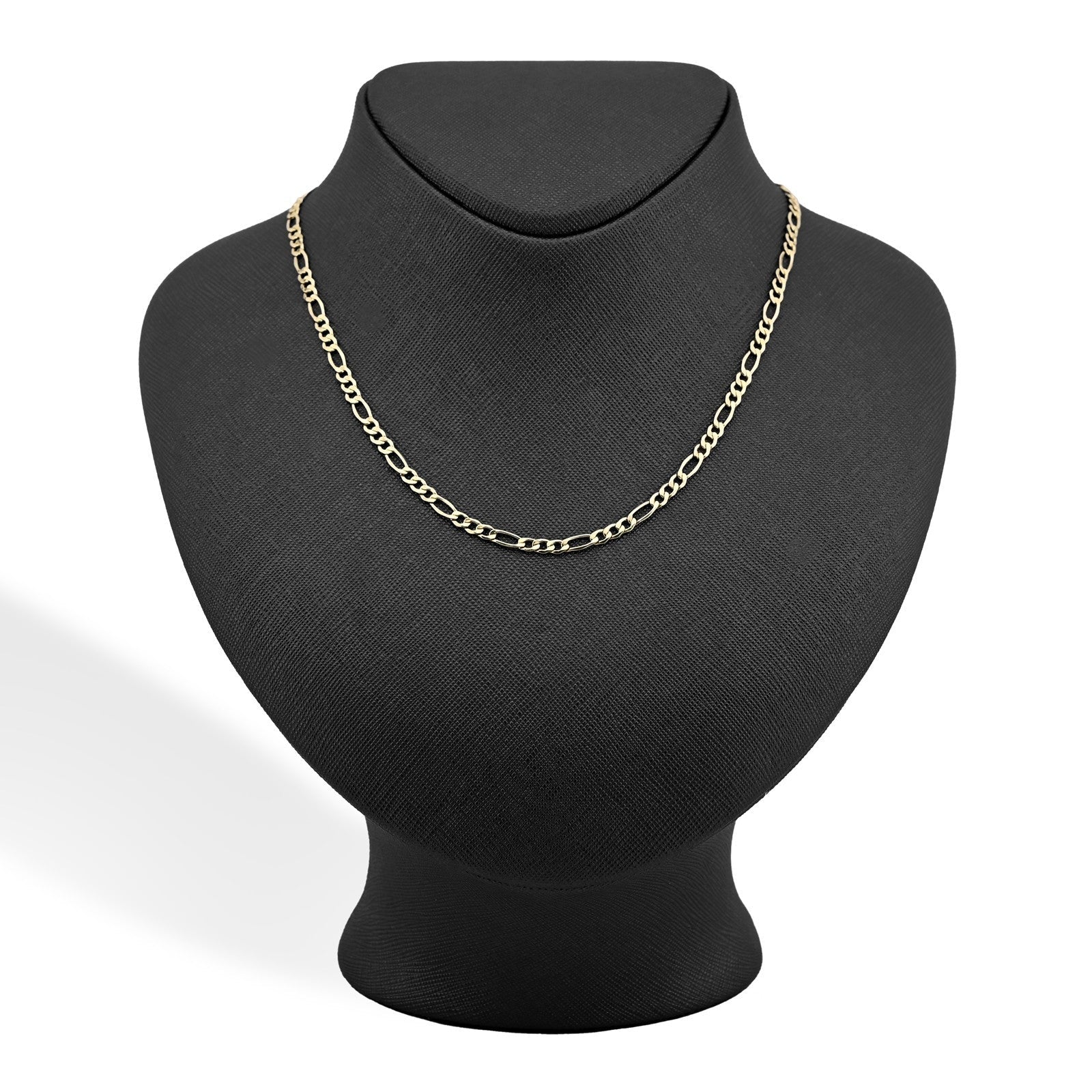 4MM 10k Yellow Gold Unisex Adults 3.4 grams Figaro Chain Necklace - 20 Inches - Elite Jewelers - Necklaces & Chains