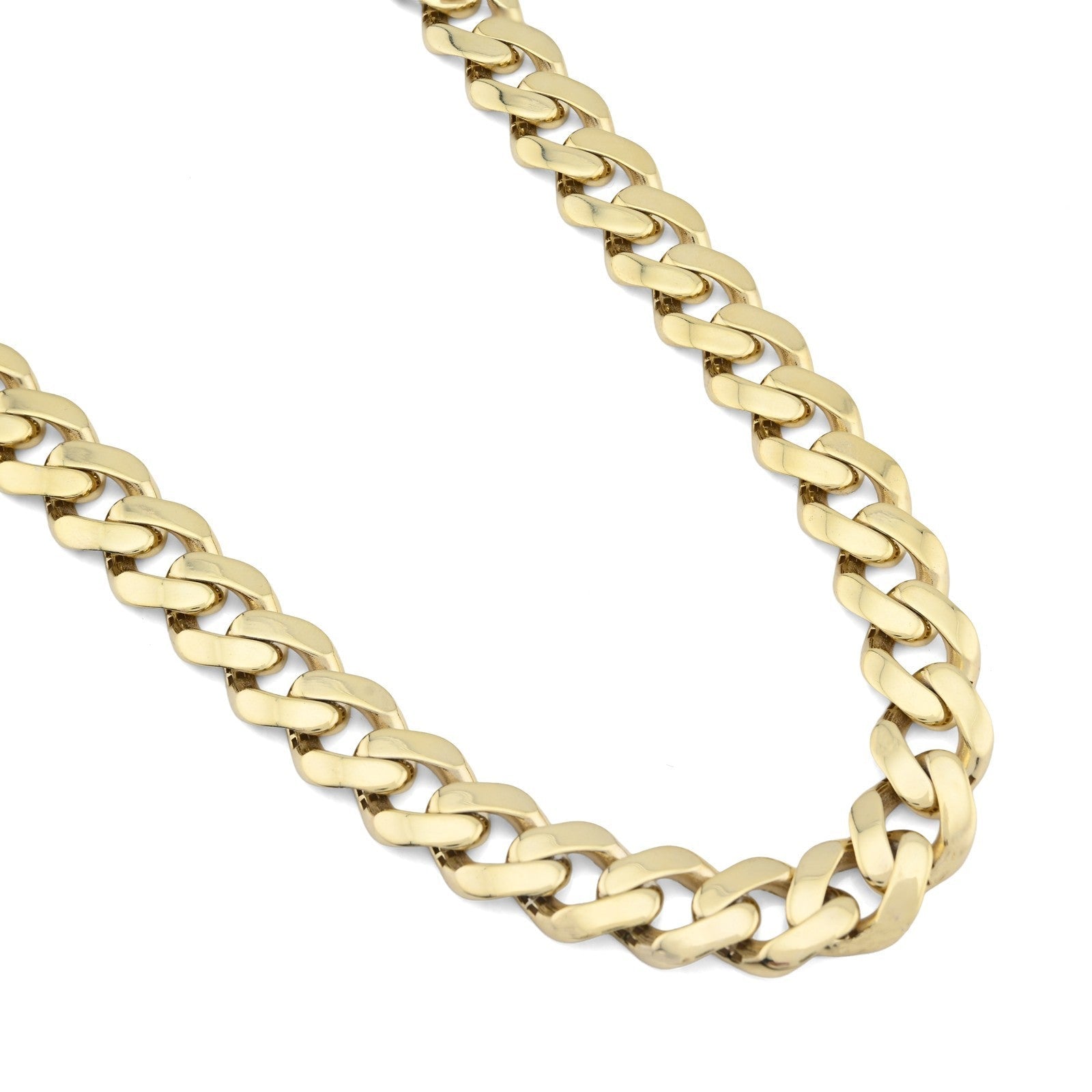 7MM Cuban Link 16.9gms Chain 1/10th 10k Yellow Gold Bonded 925 20 Inch Necklace - Elite Jewelers - Necklaces & Chains