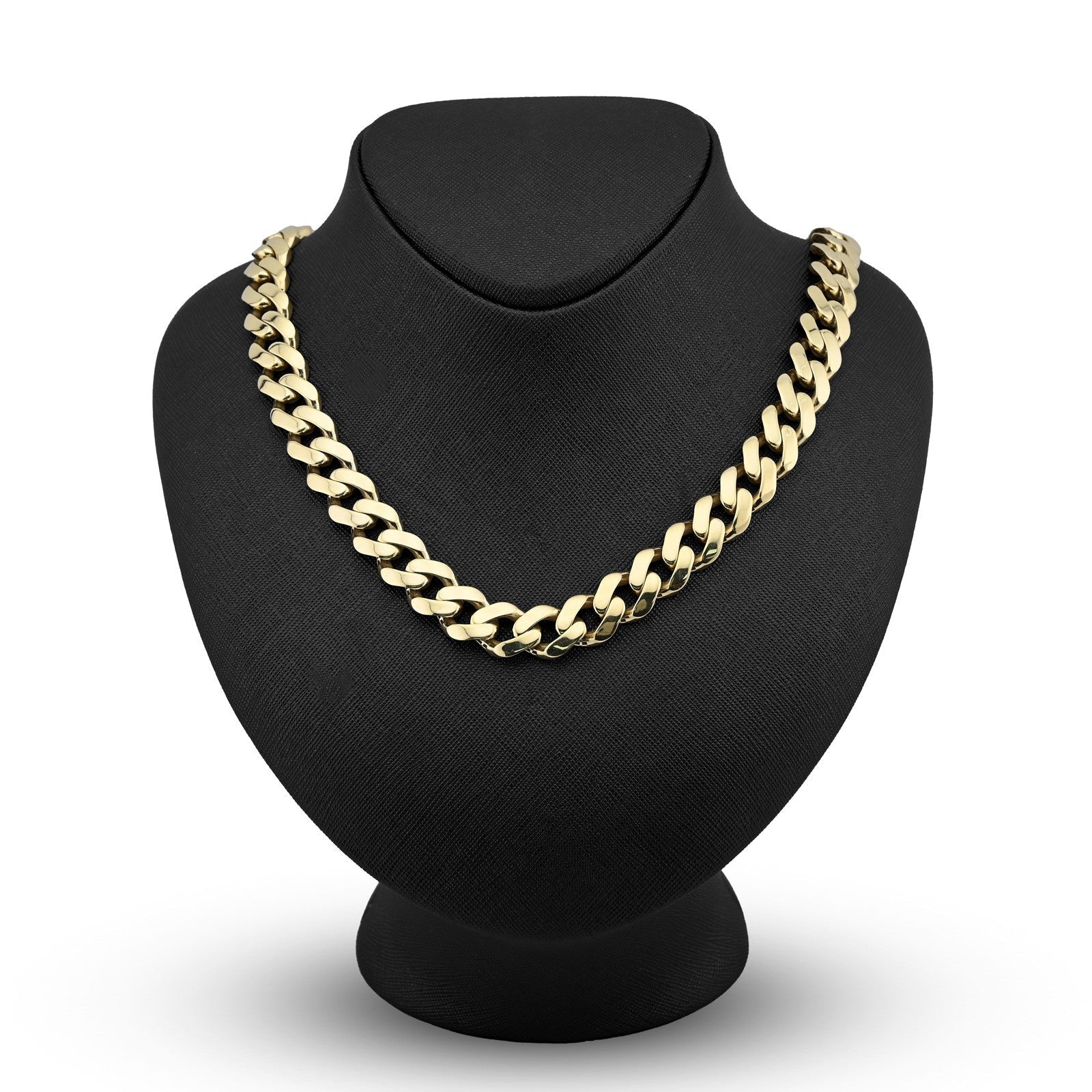 7MM Cuban Link 16.9gms Chain 1/10th 10k Yellow Gold Bonded 925 20 Inch Necklace - Elite Jewelers - Necklaces & Chains