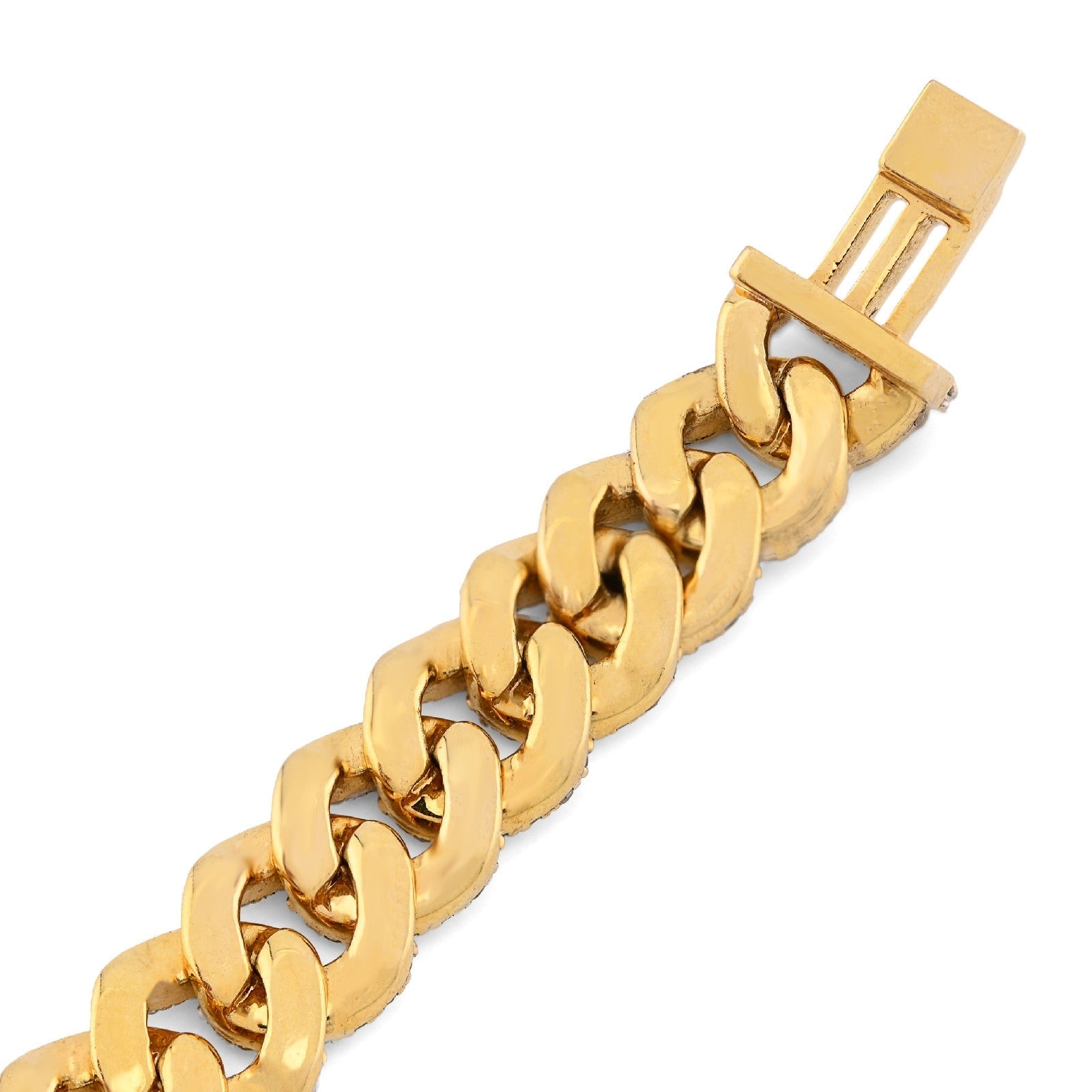 8MM 10k Yellow Gold 25.8gms 4.6CTW Natural Diamond Cuban Mens Bracelet 8 Inches - Elite Jewelers - Bracelets