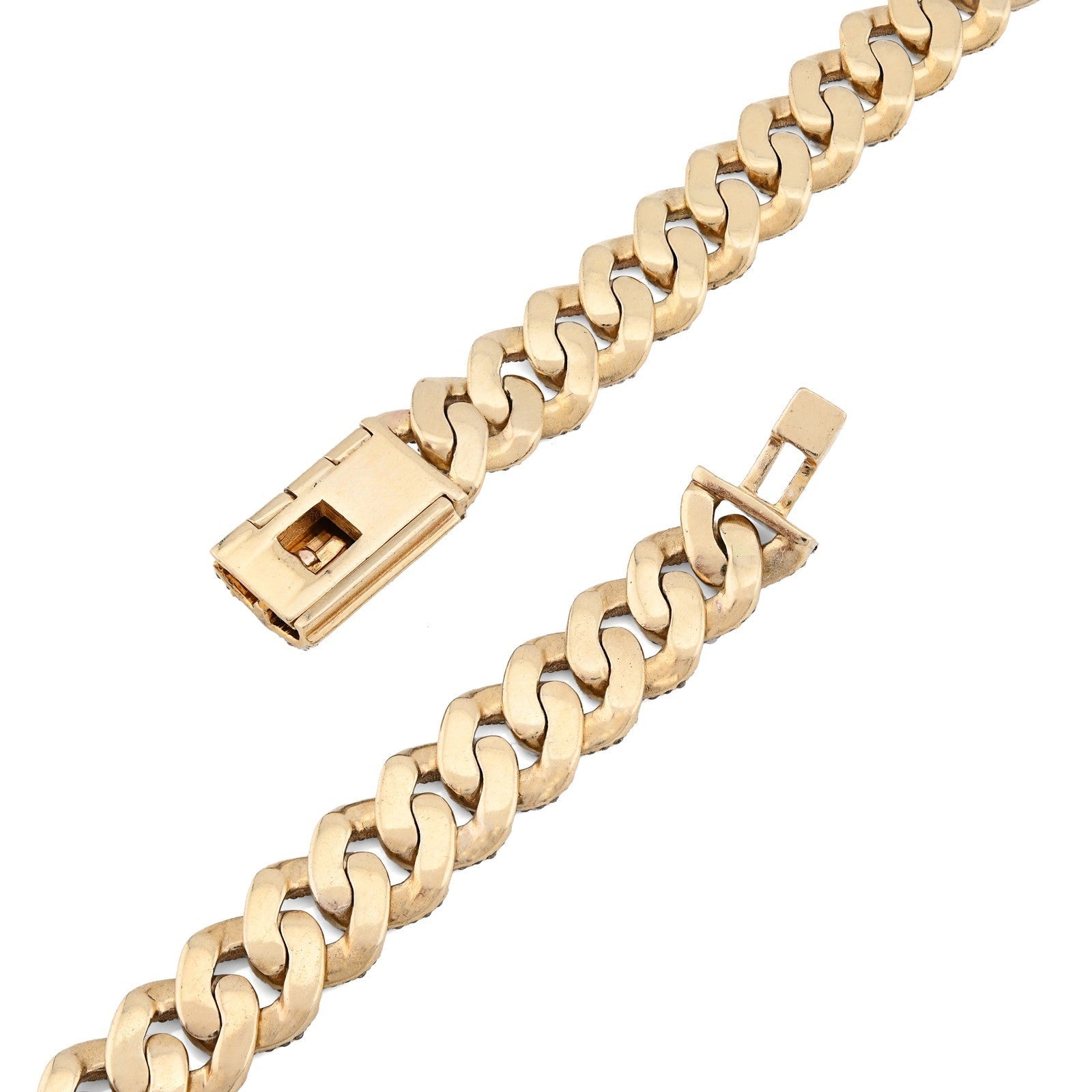 8MM 10k Yellow Gold 9.5CTW Natural Diamond 22In Cuban Link Chain 54.6gm Necklace - Elite Jewelers - Necklaces & Chains