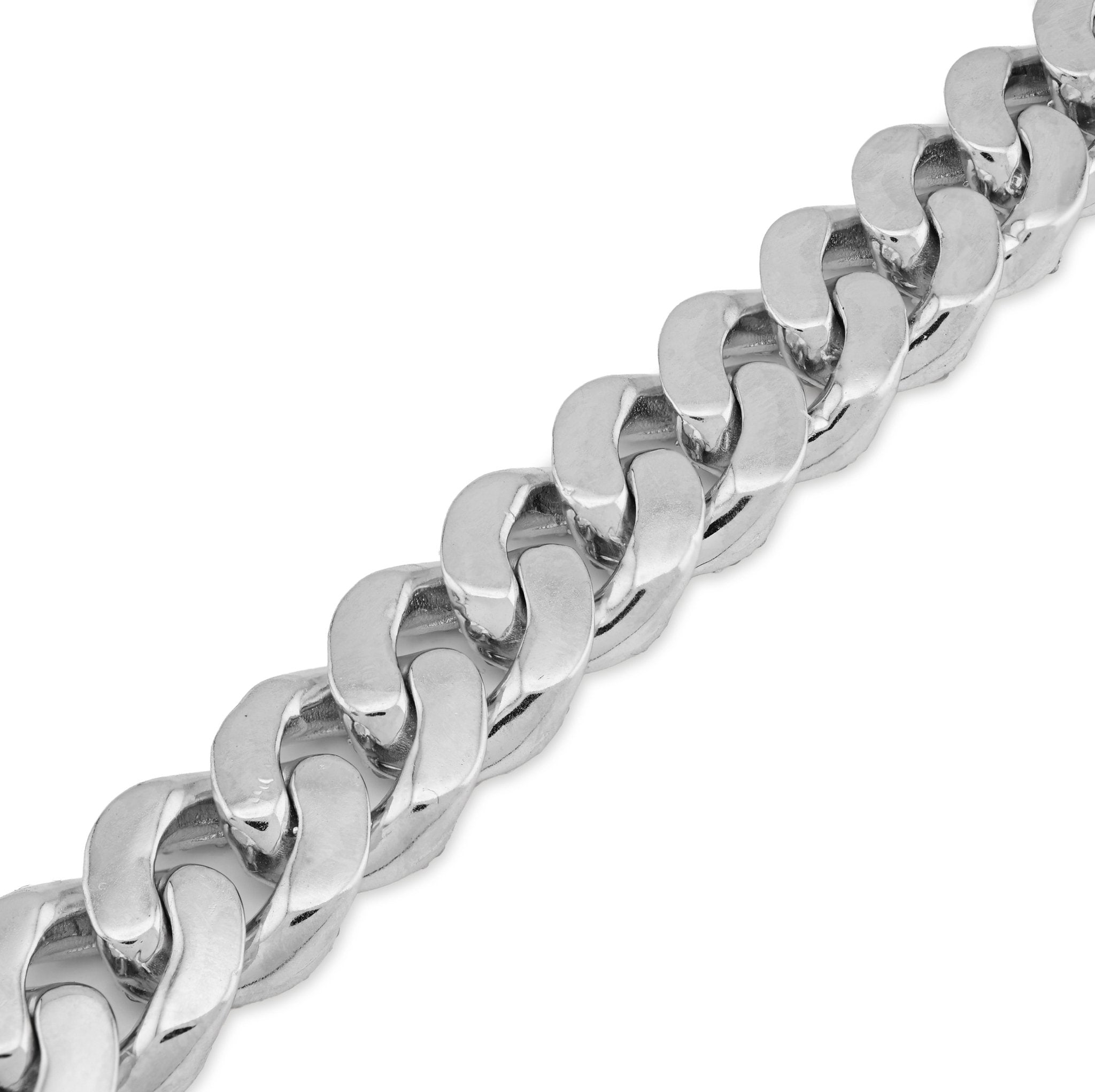 925 All White Cuban Link 9.25CT Lab Diamond 12MM 8" Men Bracelet - Elite Jewelers - Bracelets