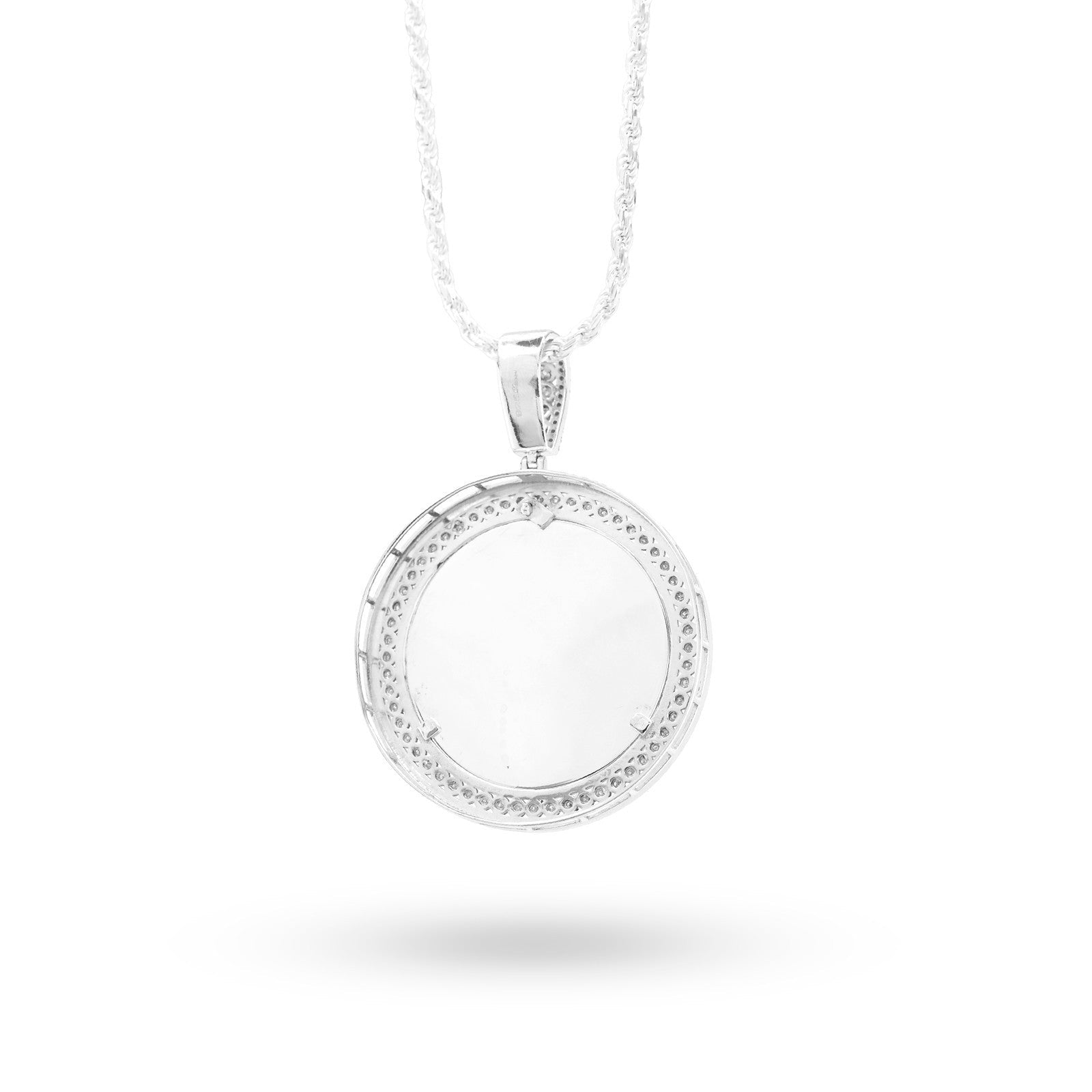 925 Silver 1.9 CTW Natural Diamond Round Picture Memory Pendant 16g Charm - Elite Jewelers - Charms & Pendants