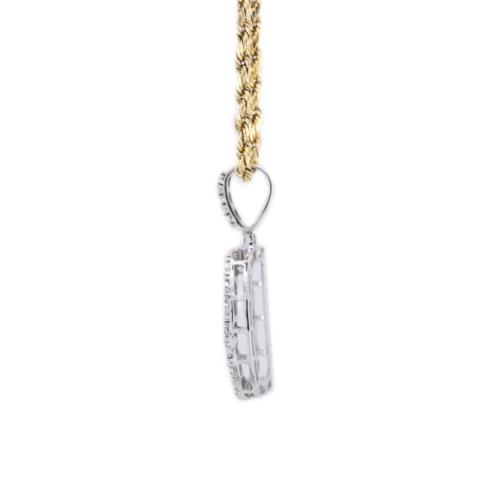 925 Silver Natural 0.15 CTW Diamond Initial Alphabet "D" Pendant 2g Unisex Charm - Elite Jewelers - Charms & Pendants