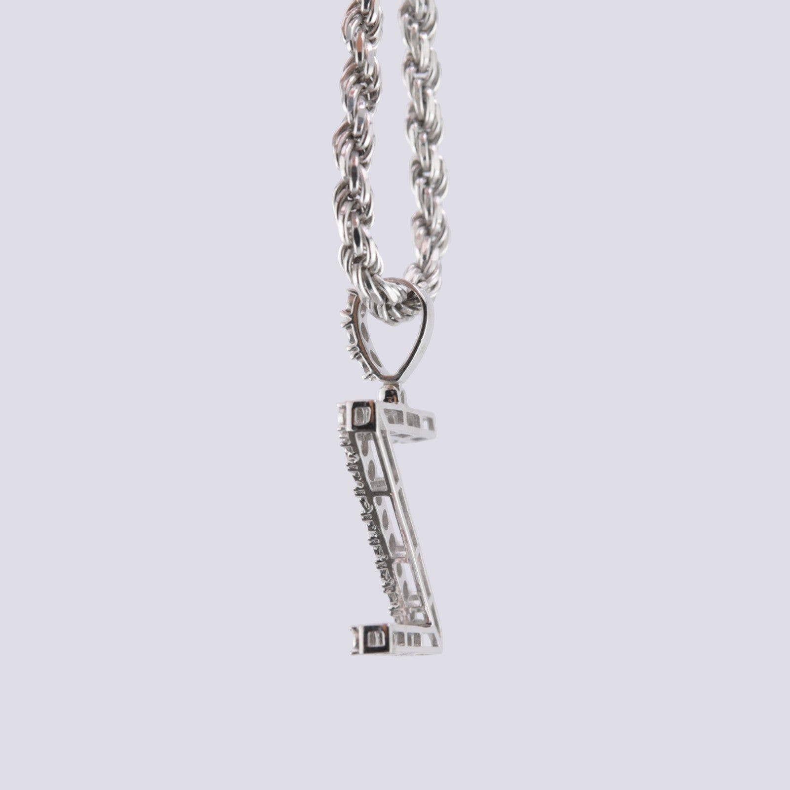 925 Silver Natural 0.15 CTW Diamond Initial Alphabet "Z" Pendant 2g Unisex Charm - Elite Jewelers - Charms & Pendants