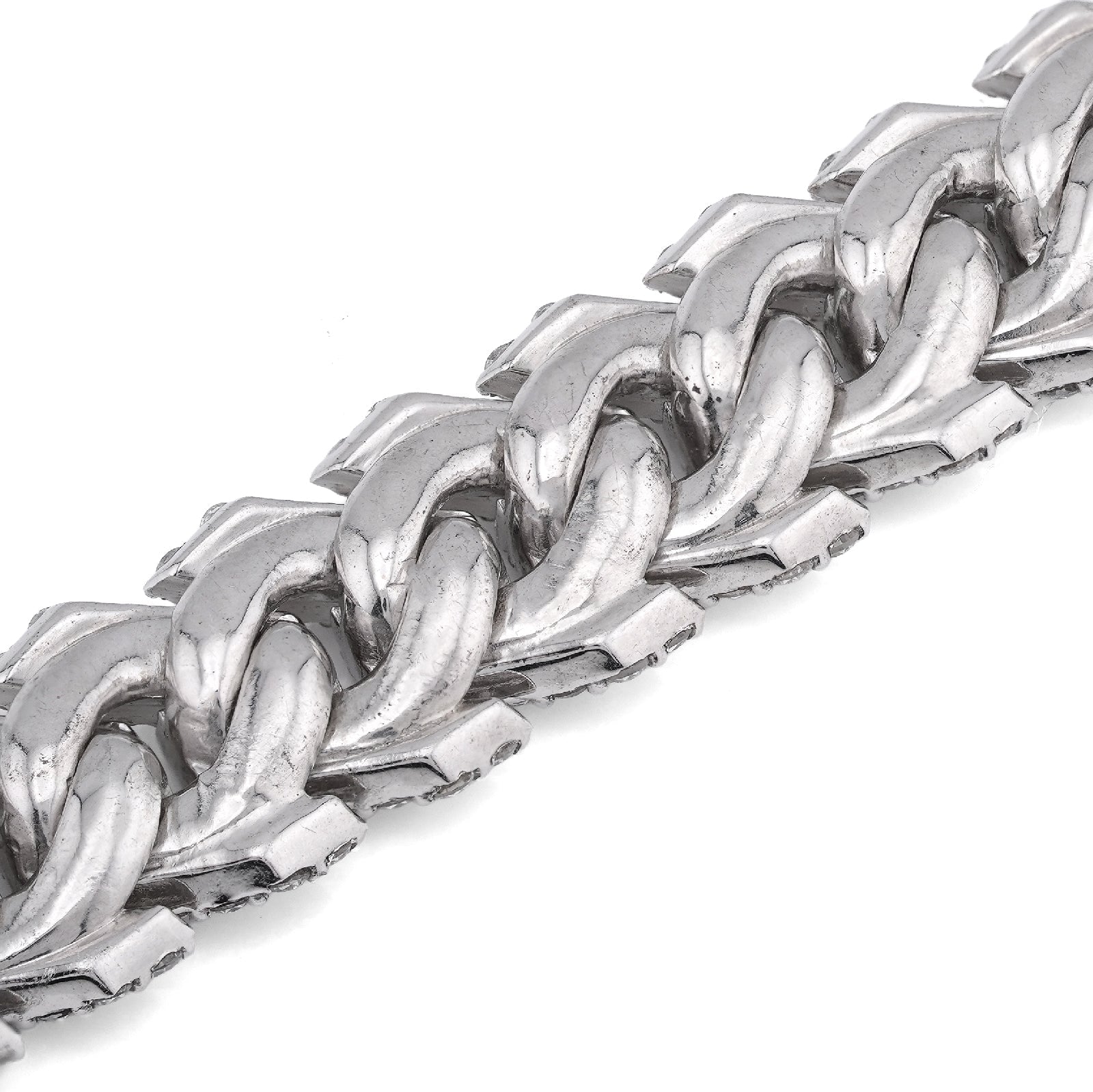 925 SS 18.45CT Snake Cuban 12MM Lab Diamond 8" Men Bracelet - Elite Jewelers-Bracelets
