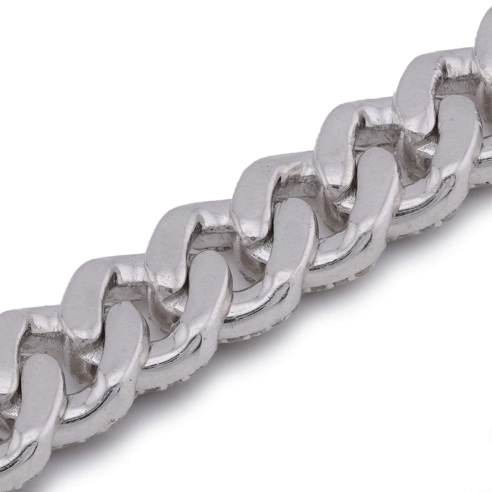 925 SS 2.625CT Natural Diamond Cuban Link 6MM 8" Men Women Bracelet - Elite Jewelers-Bracelets