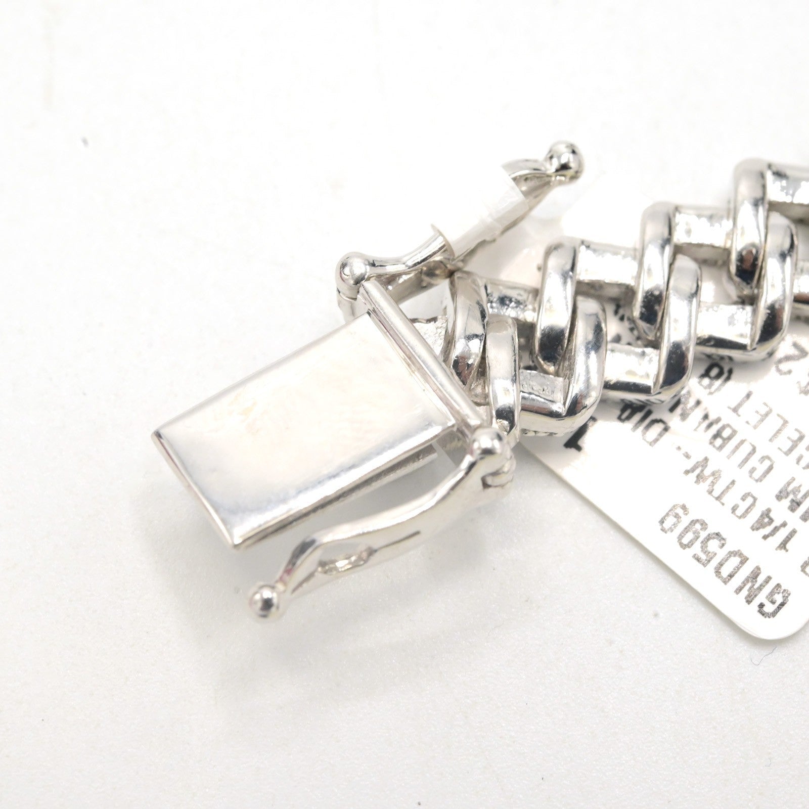925 Sterling Silver Men 3.25CTW Natural Diamond Cuban Bracelet 26g Armlet 9MM 8" - Elite Jewelers - Bracelets