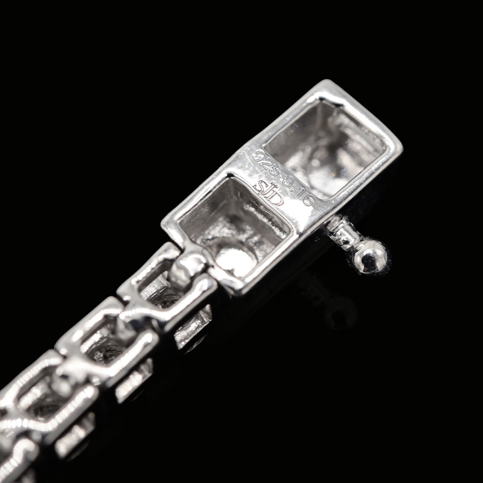 925 Sterling Silver Women 0.16 CTW Diamond Fanouk Tennis Bracelet 6g 7In Armlet - Elite Jewelers - Bracelets