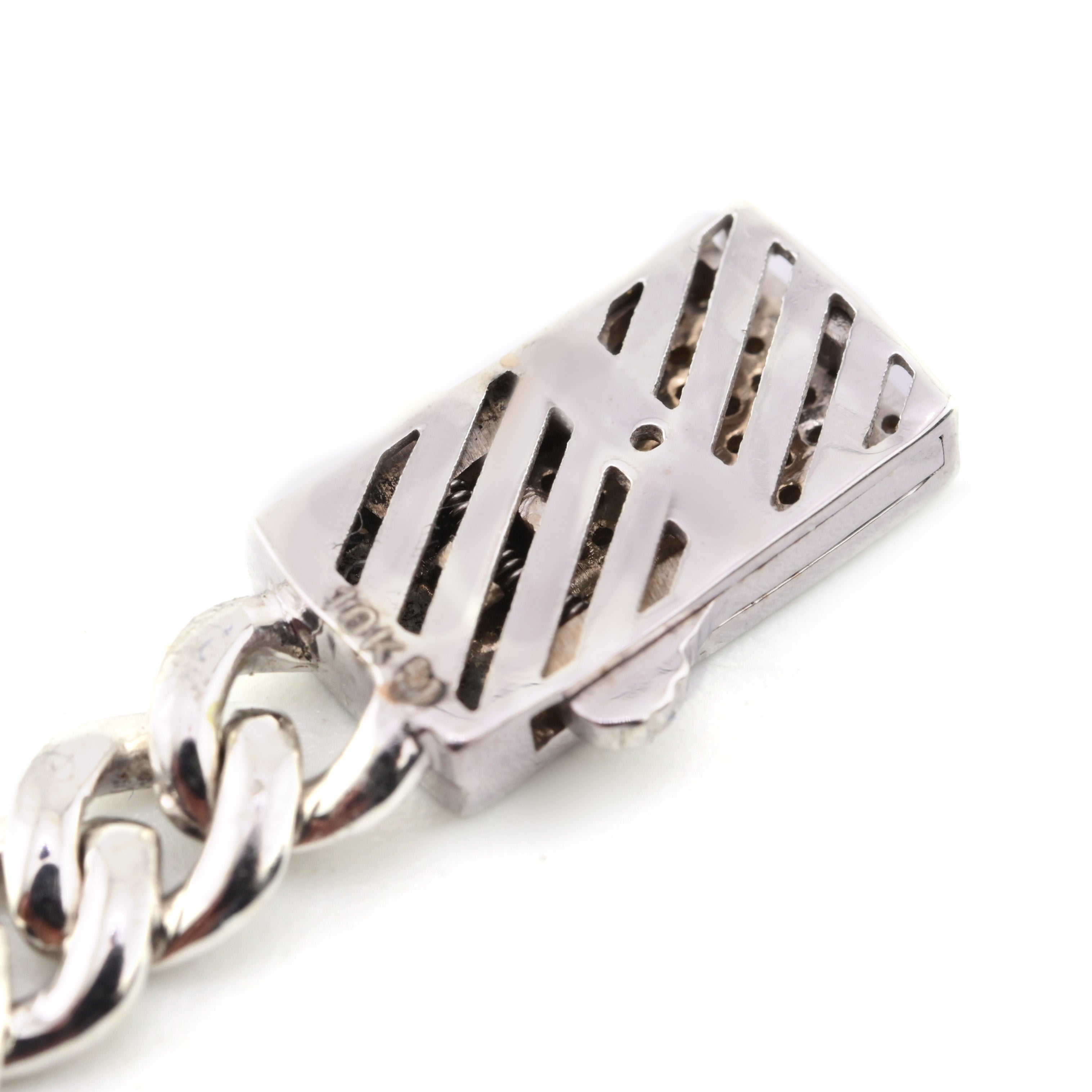 10K Yellow Gold 3.25 CTW Natural Diamond 6MM Cuban Heart Bracelet 7"