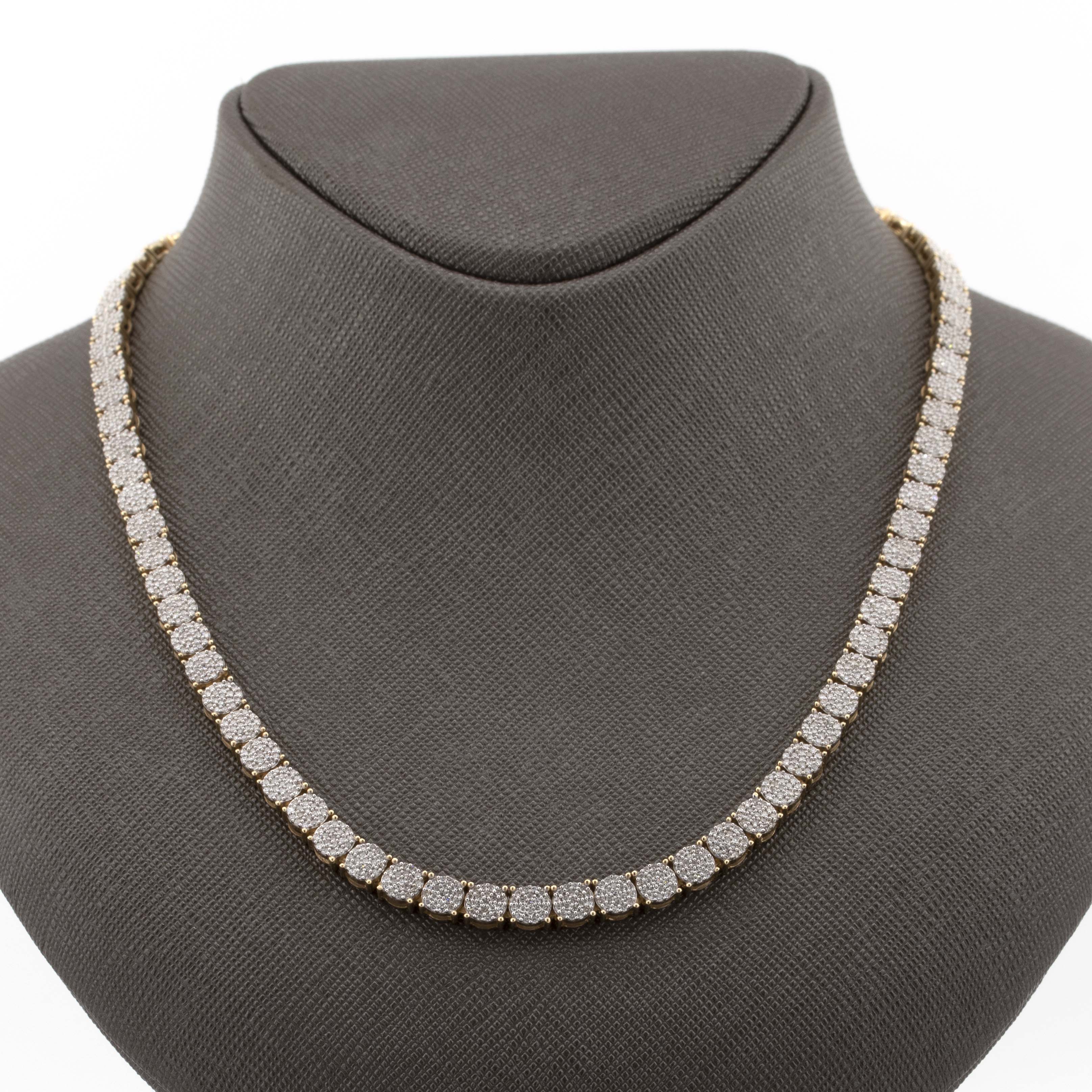 10k White Gold 3 Clover Cuban Chain (3mm, 18”)