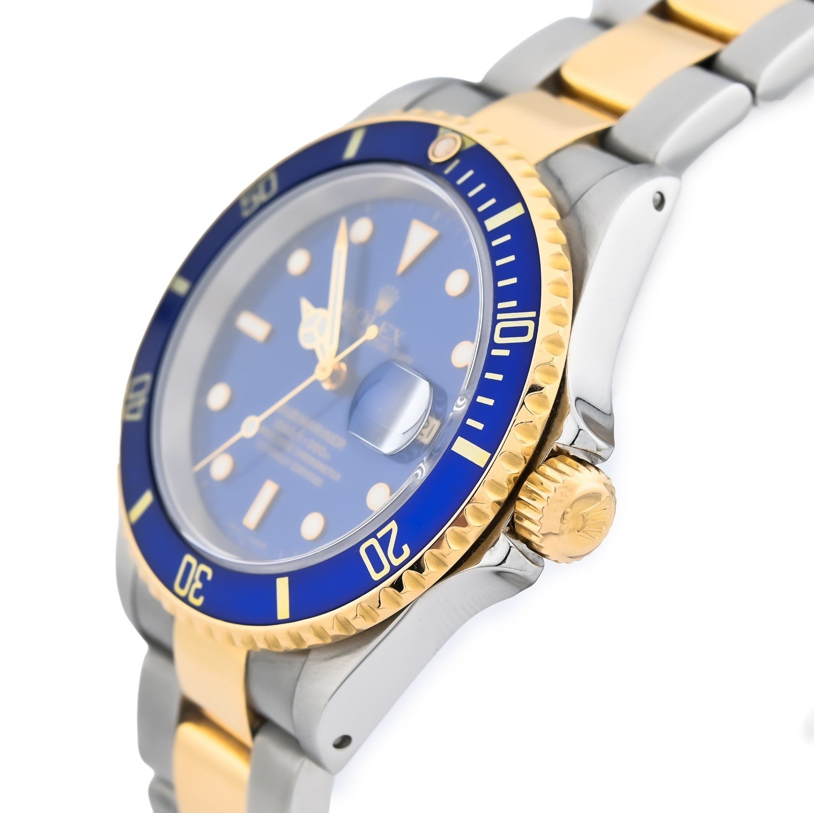 All Factory 40MM Rolex Submariner SS/18k Gold Oyster Band Bluesy Diver Men Watch - Elite Jewelers - Luxury Watch
