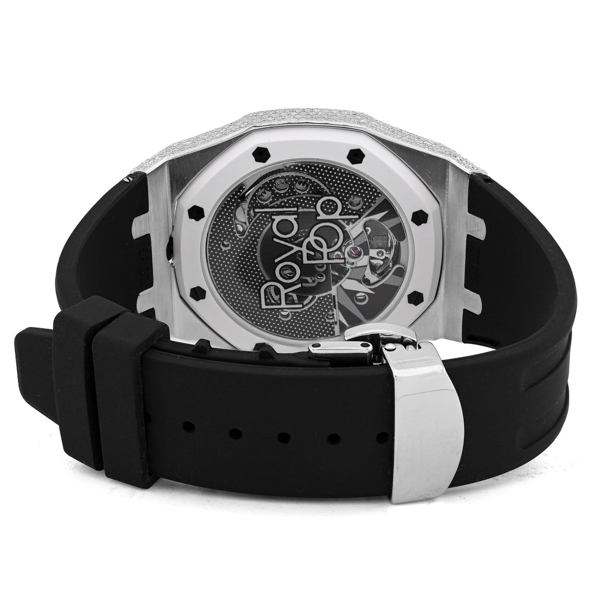 AP x Swatch Royal Pop Natural Diamond Band Black/White Watch Ocho Negro - Elite Jewelers-Luxury Watch