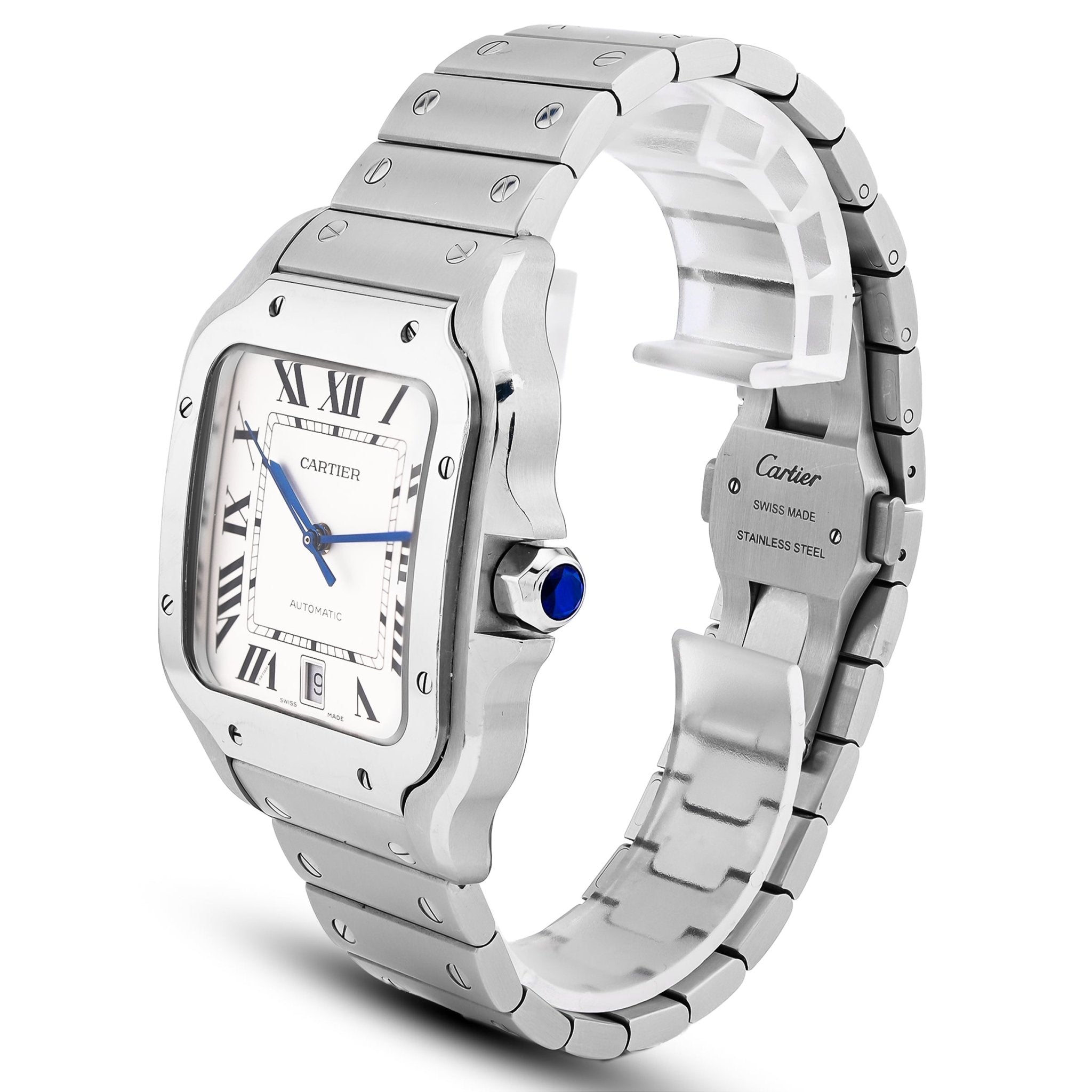 Cartier Santos 40MM 2023 All original Box and Papers - Elite Jewelers - Luxury Watch