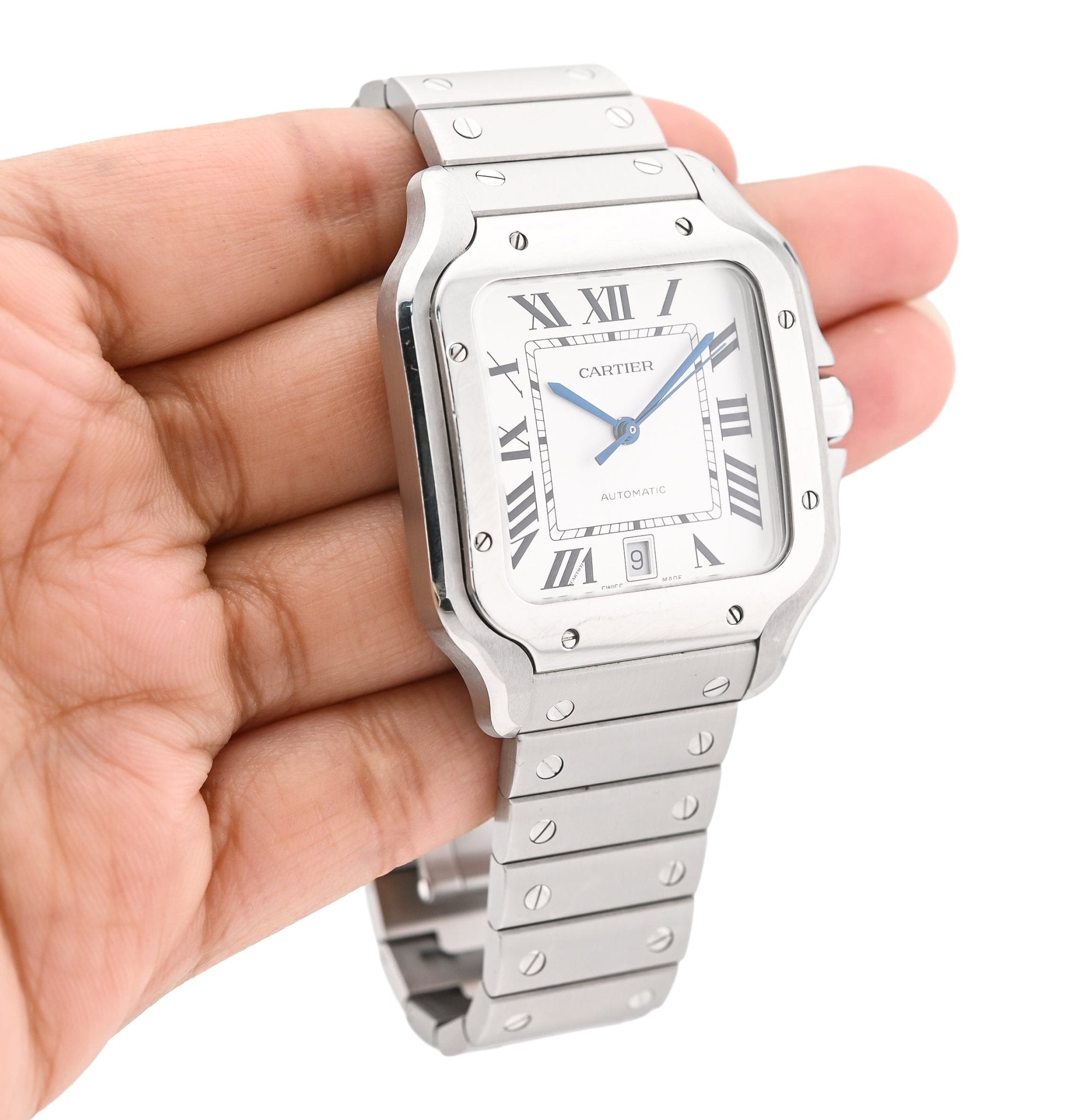 Cartier Santos 40MM 2023 All original Box and Papers - Elite Jewelers - Luxury Watch